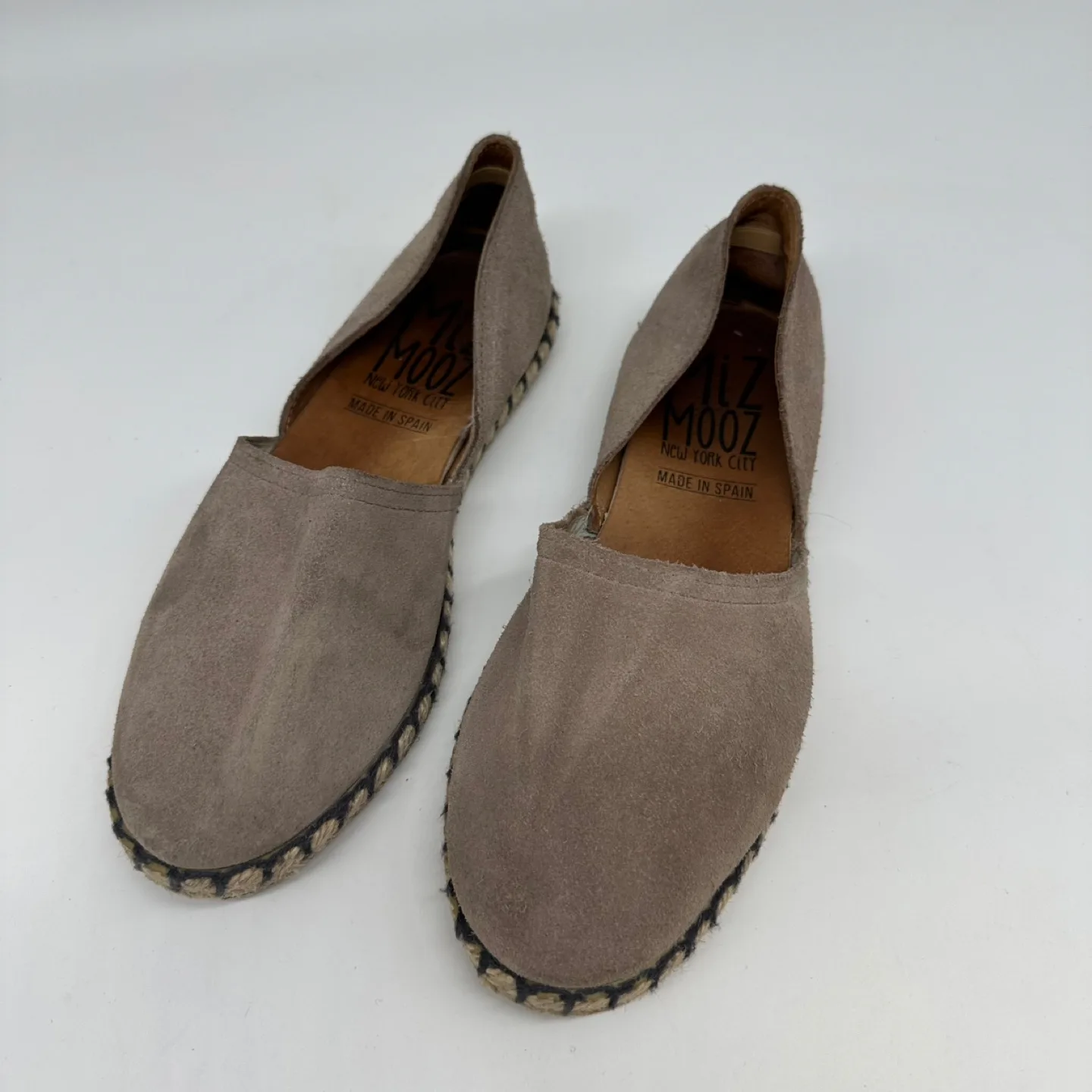 MZOOZ Espadrille Flats - Size 8, Taupe thumbnail