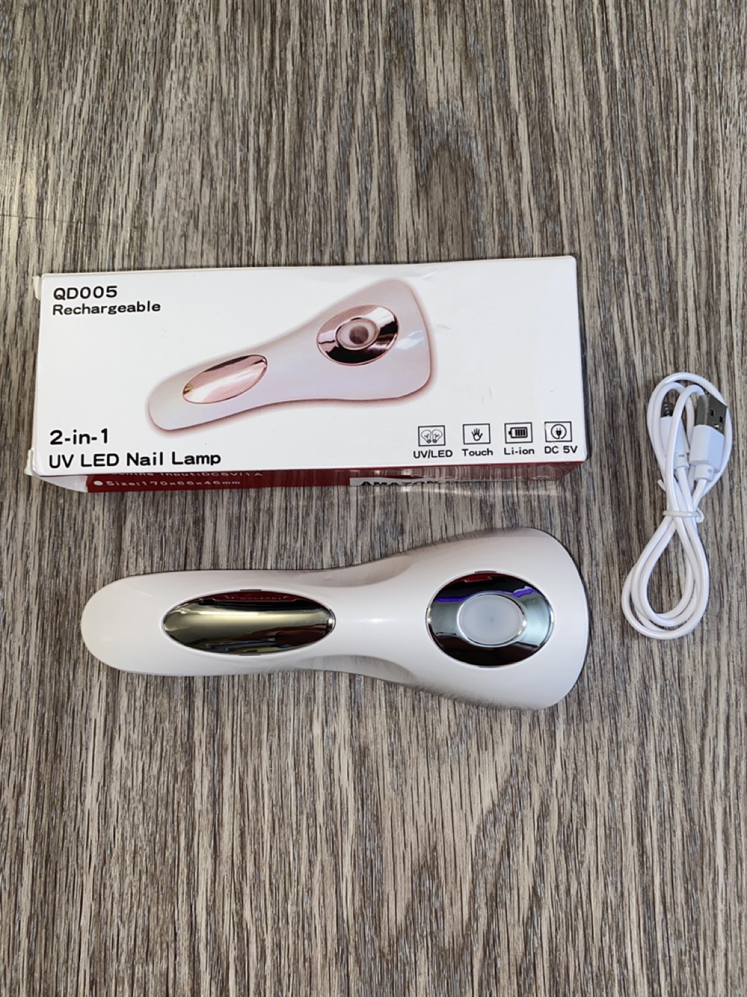 2-in-1 UV LED Nail Lamp - Rechargeable