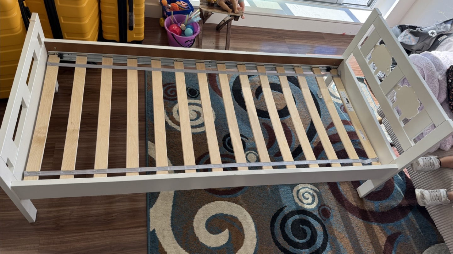 Ikea Kritter White Bed Frame - photo 3