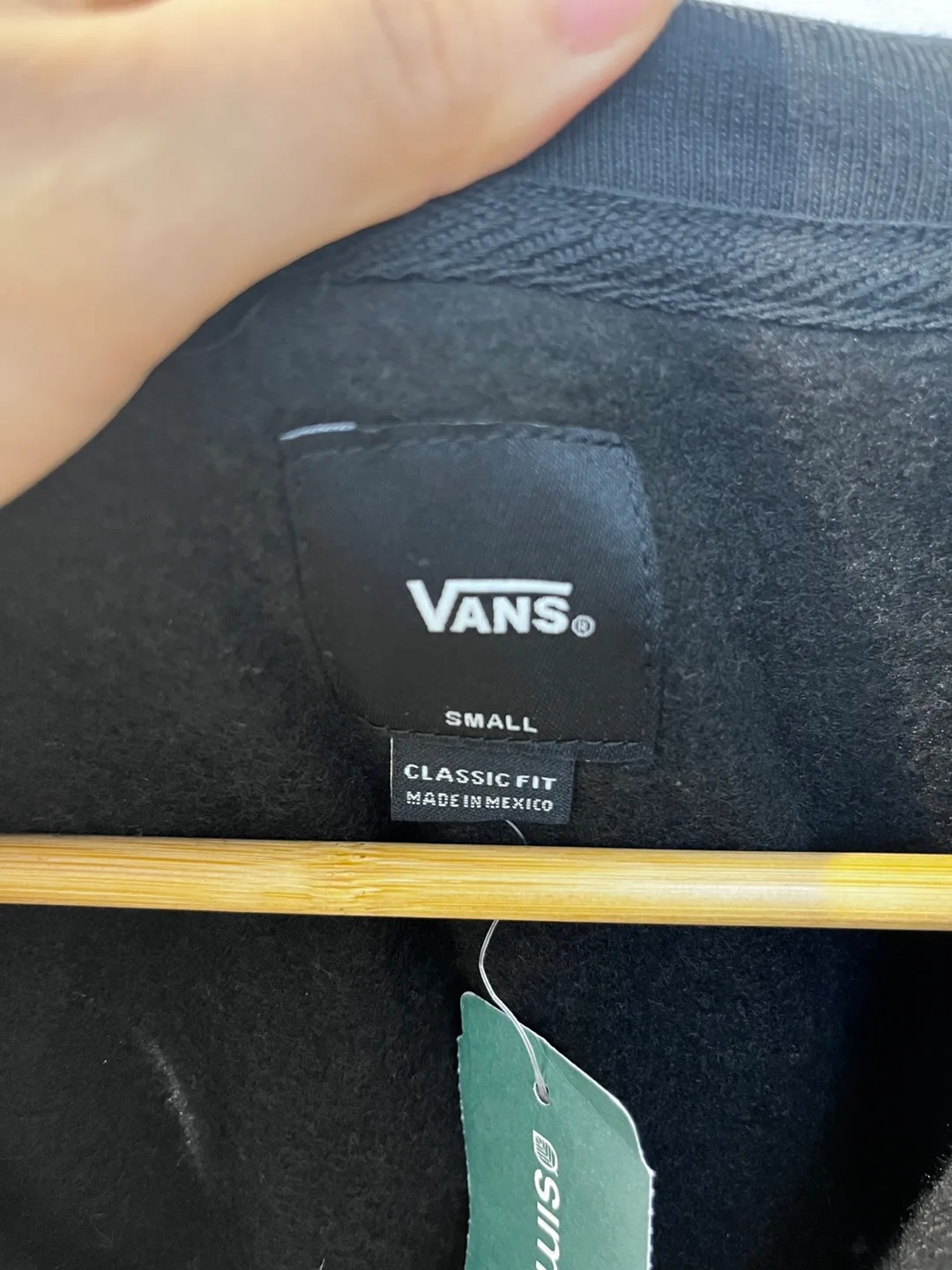 Brand new Vans Black Full Zip Hoodie - Size Small image indicator(3)
