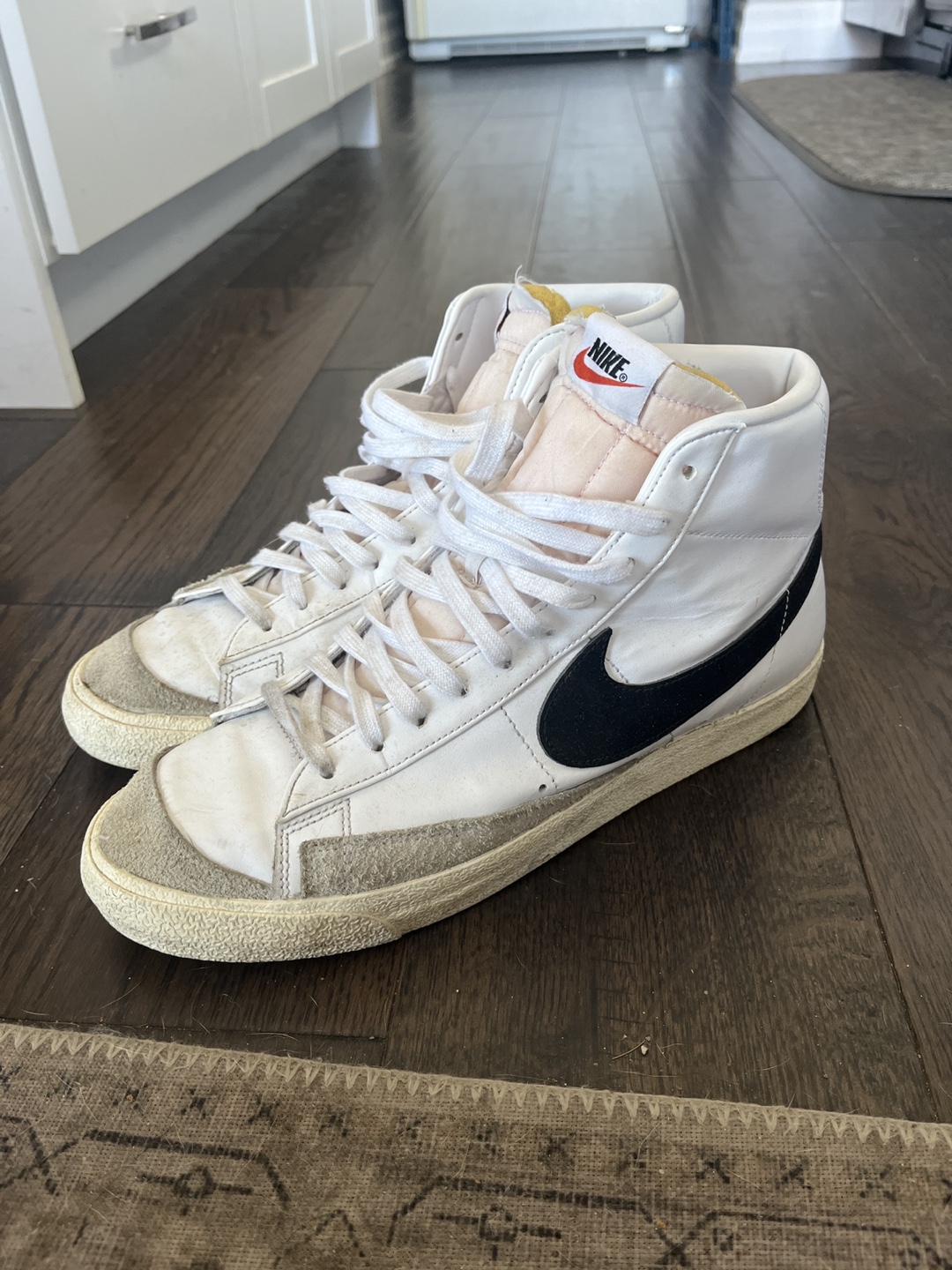 Nike Blazer Mid '77 White/Black Sneakers - photo 2
