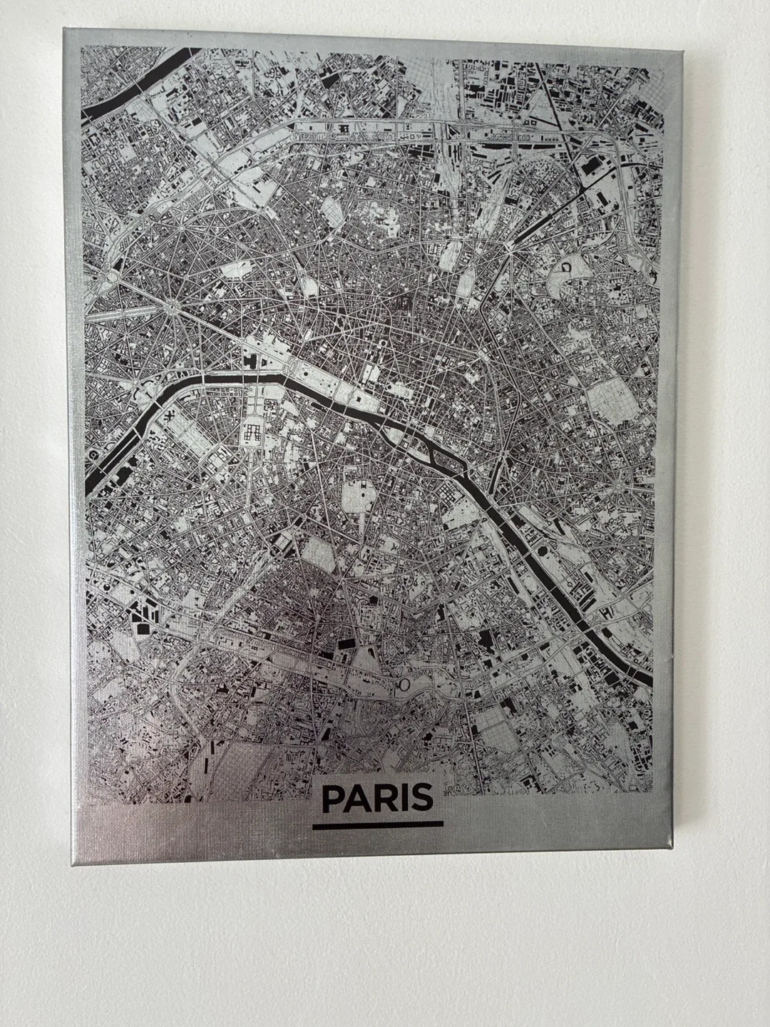 Paris City Map Wall Art thumbnail