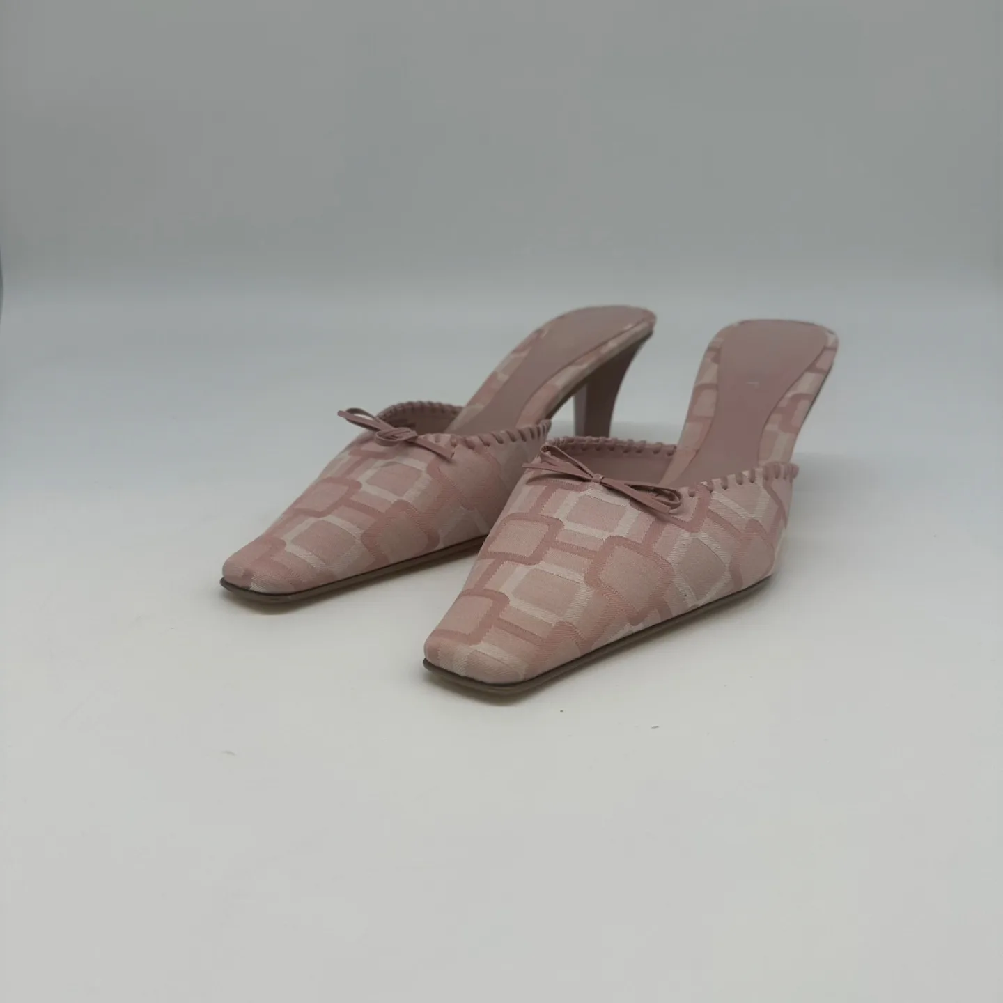 Brand new Nine West Women’s Pink Patterned Slip-On Mules Heels thumbnail