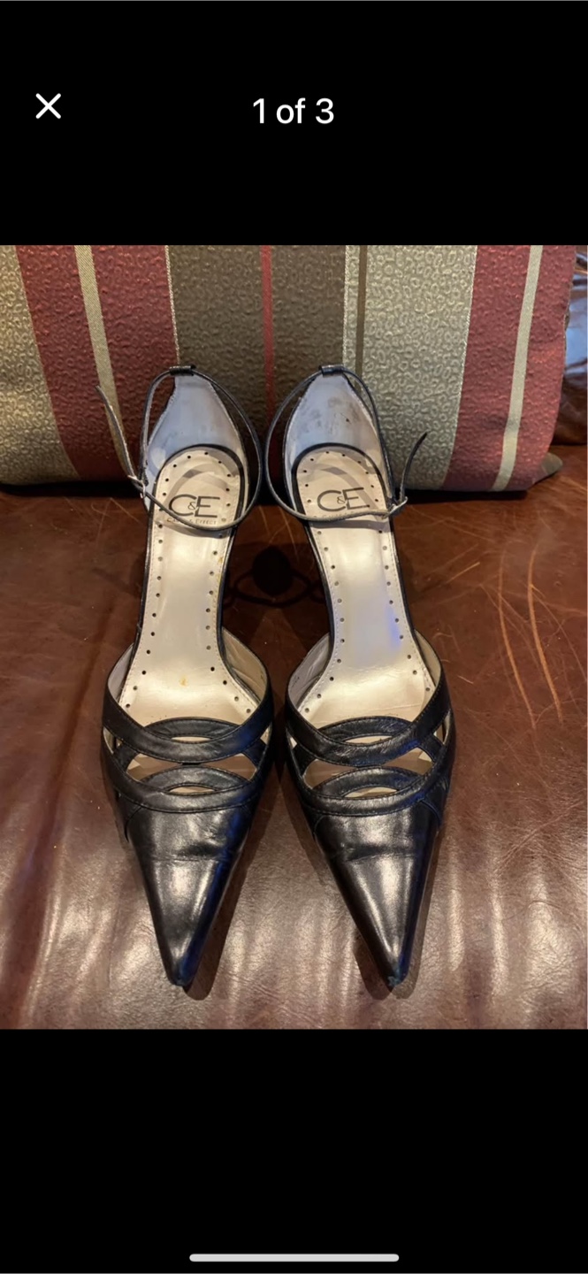 CE Black Heels, Size 8