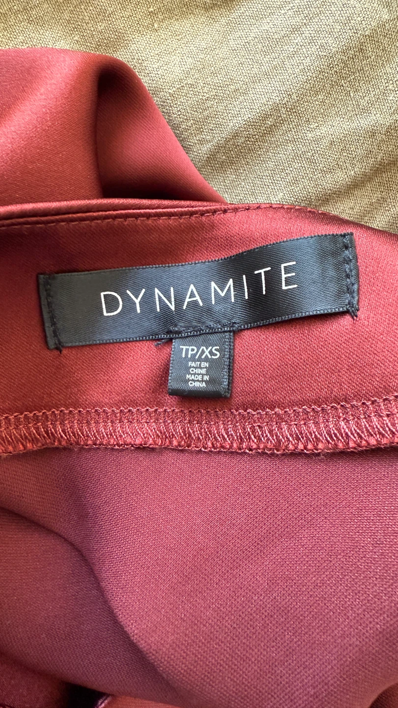 Dynamite Burgundy Dress - Size XS - photo 3