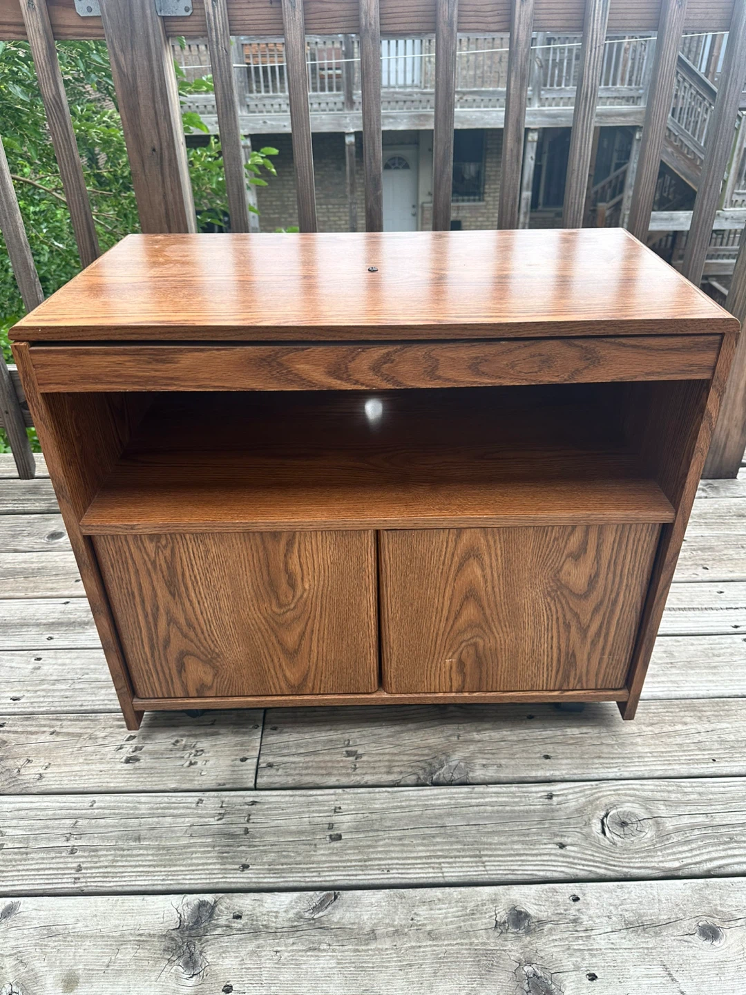 Wooden TV Stand with Storage