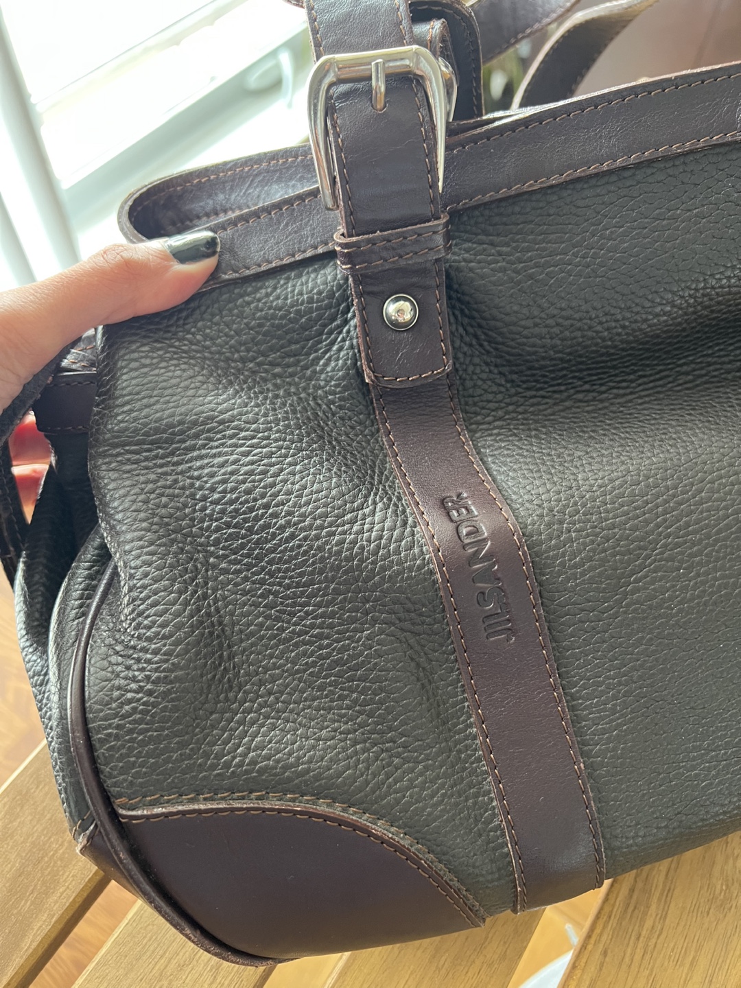 Jil Sander Brown Leather Bag
