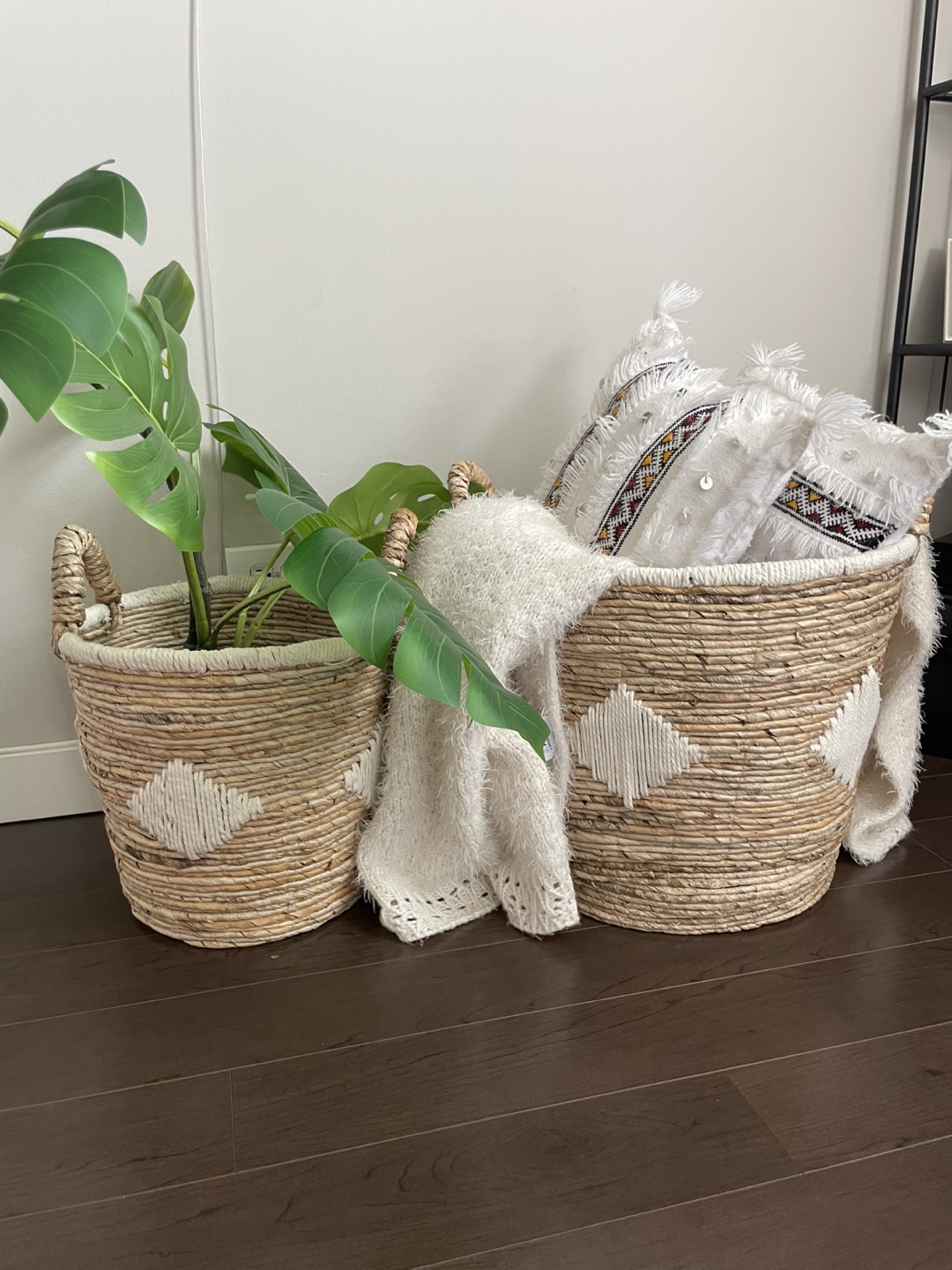 Woven Baskets with Handles