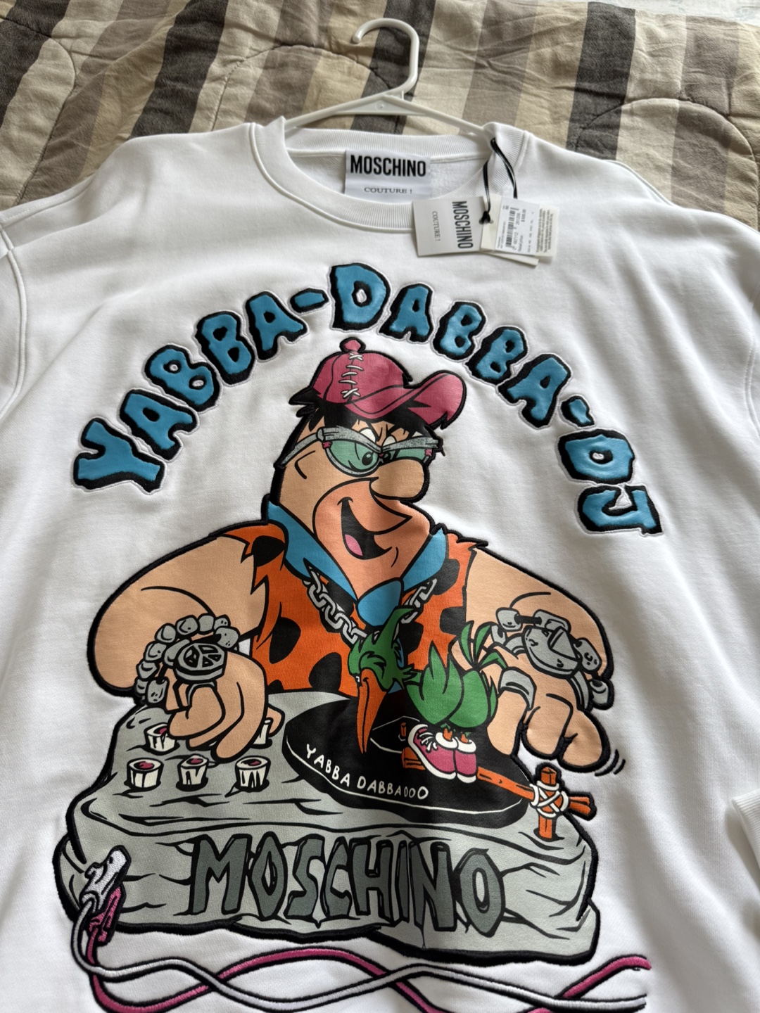 Moschino x The Flintstones Yabba Dabba Doo Sweatshirt - photo 2