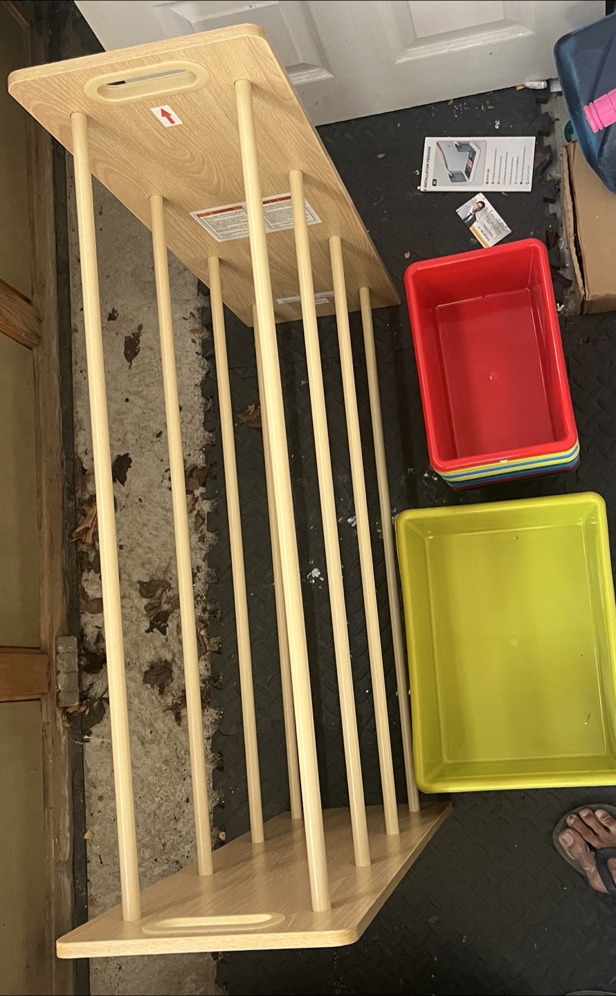 Montessori Shelf with Bins