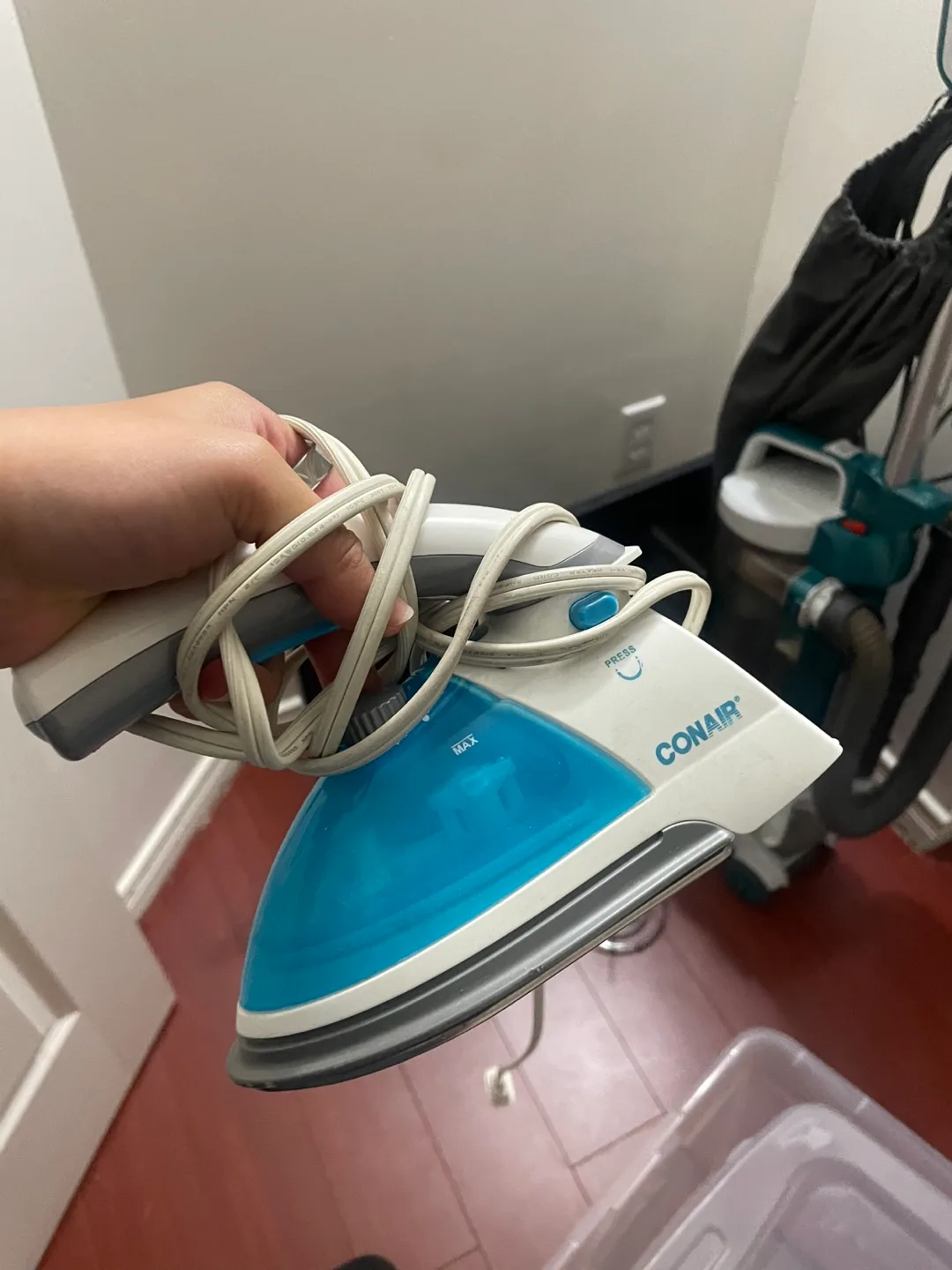 Conair Compact Iron - Blue & White thumbnail