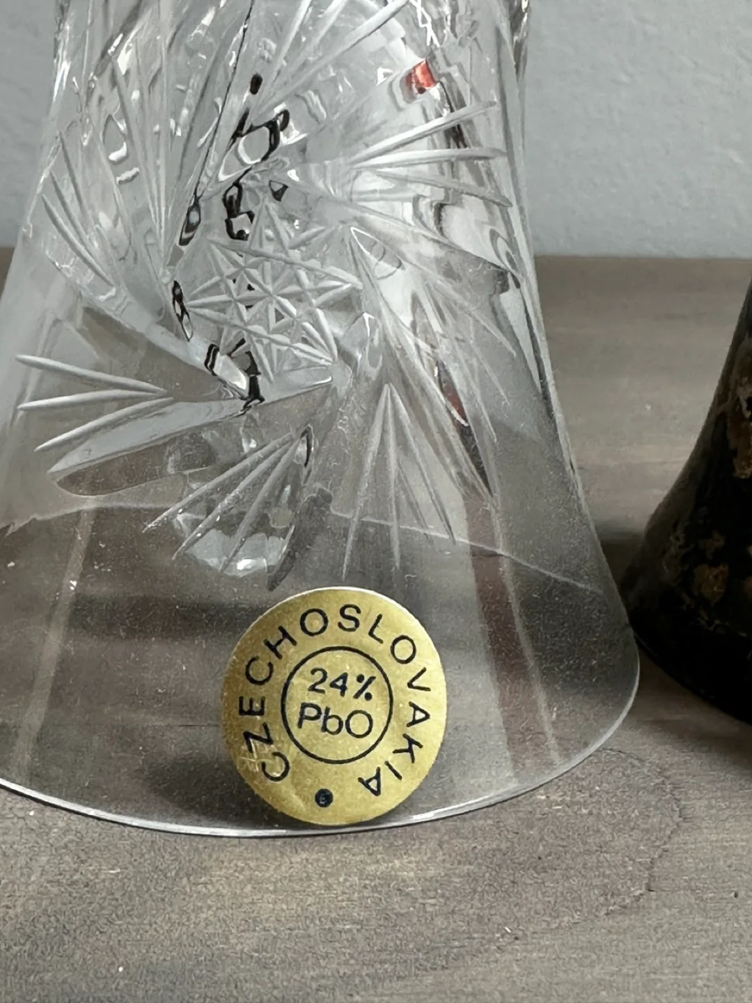 Vintage Bohemia Crystal Bell, Czechoslovakia & mores! image indicator(3)