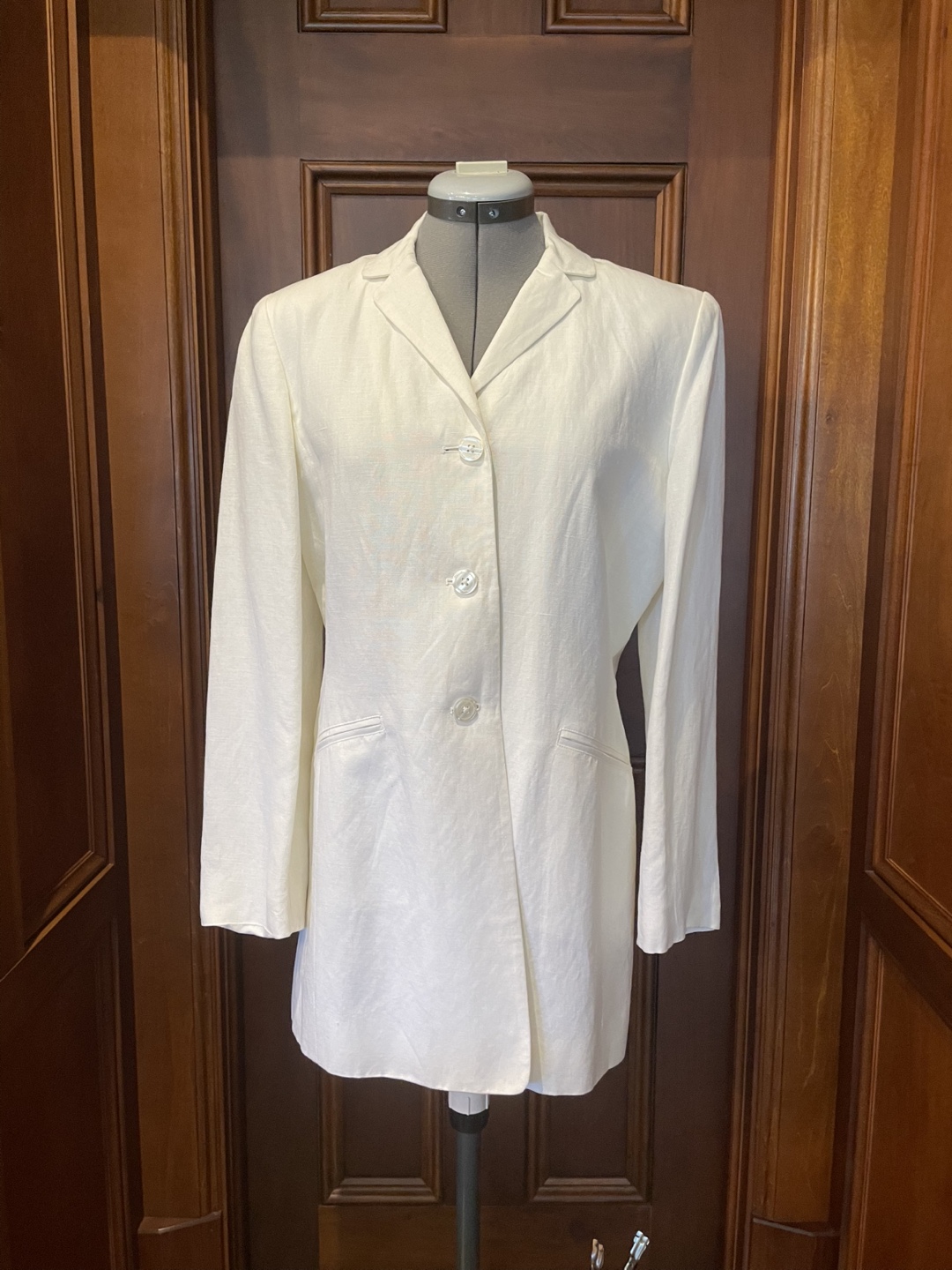 Ann Taylor Linen Blend Blazer & Pants Set - Size 10P