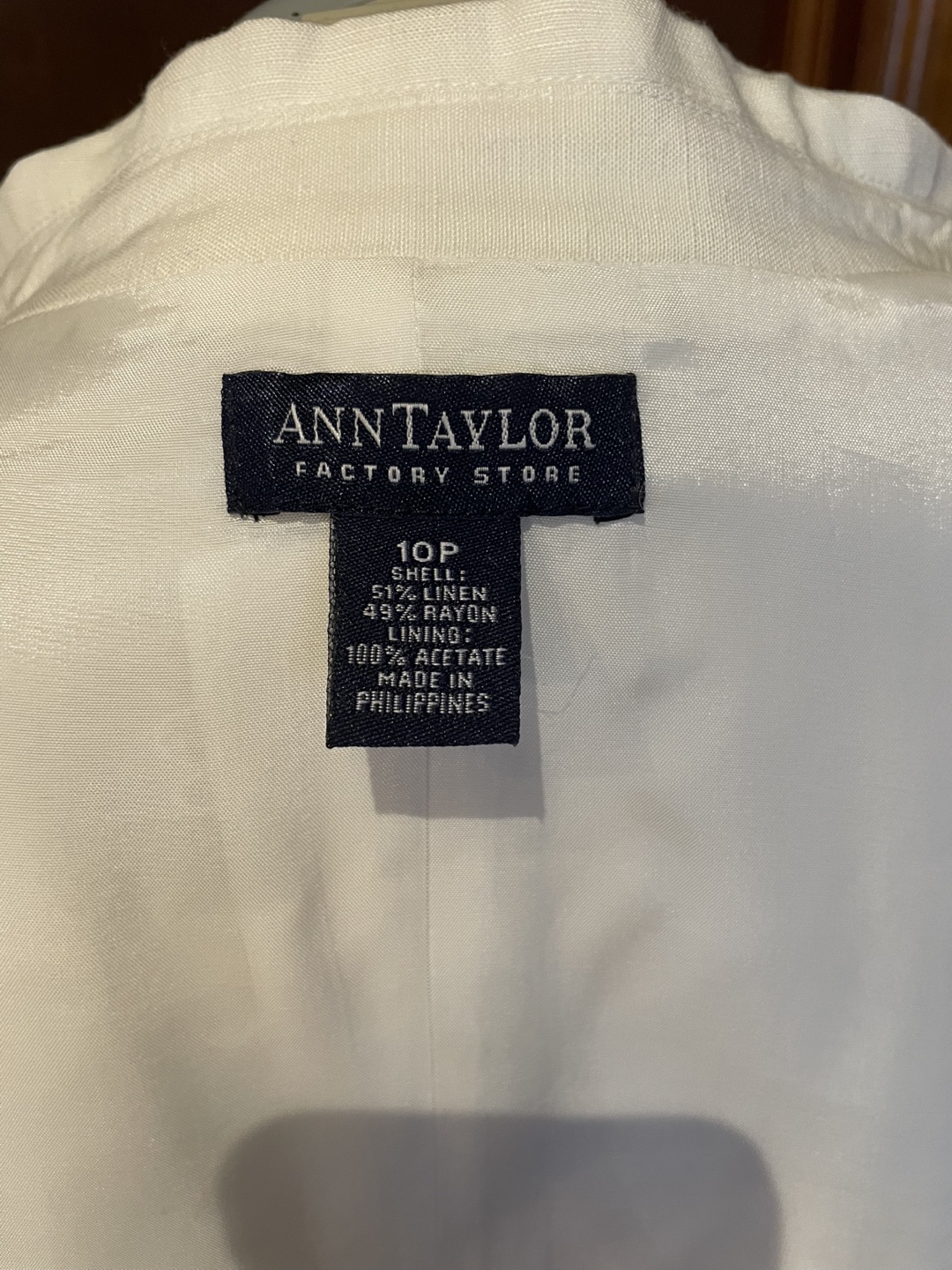 Ann Taylor Linen Blend Blazer & Pants Set - Size 10P - photo 3