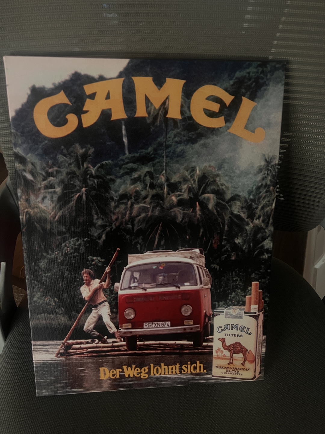 Vintage Camel Cigarettes Advertisement Poster