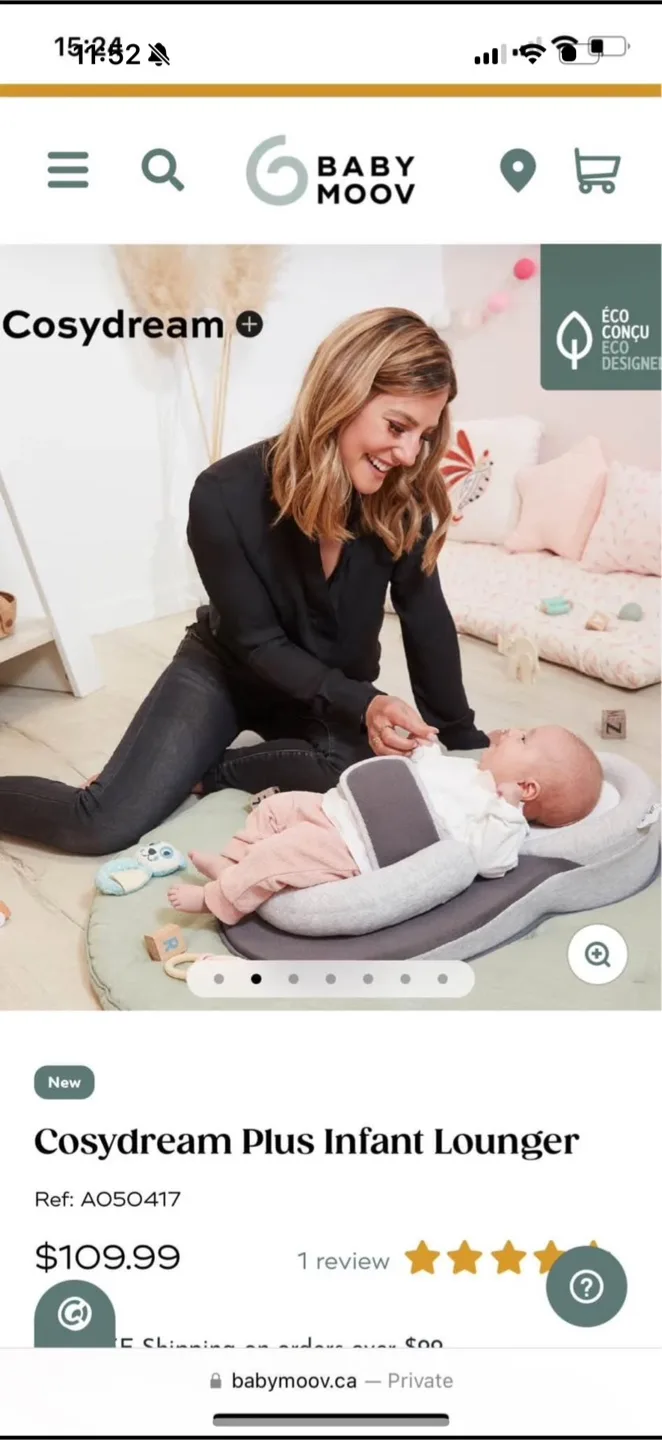 Babymoov Cosydream Plus Infant Lounger - New image indicator(4)
