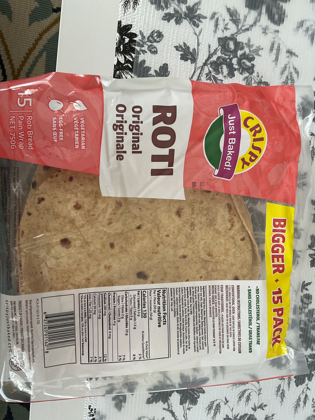 Crispy Just Baked! Roti Originale - 15 Pack