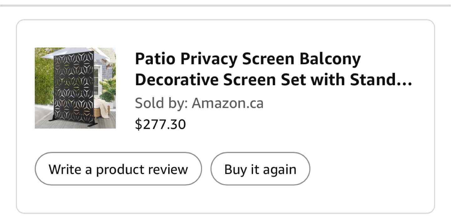 Patio Privacy Screen Balcony Decorative Screen Set - photo 3