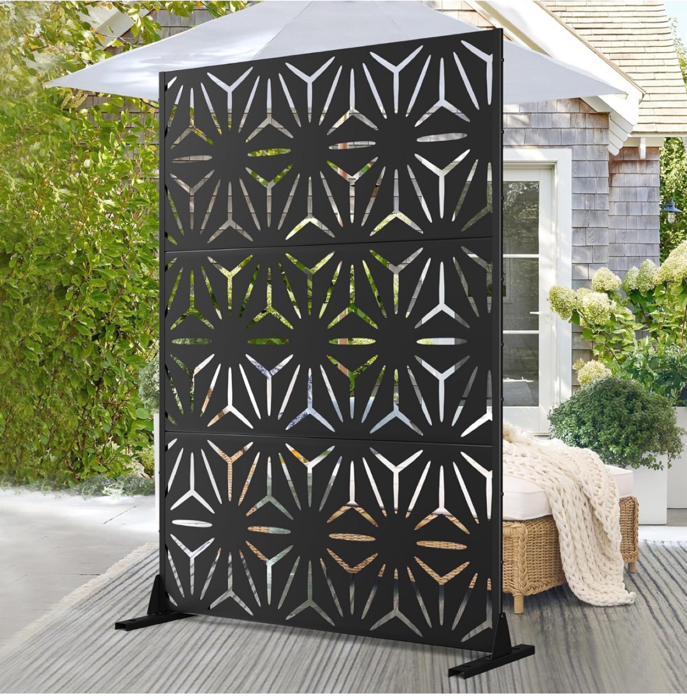 Patio Privacy Screen Balcony Decorative Screen Set
