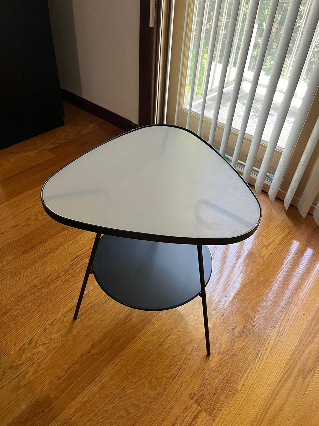 Triangle Side Table - Black/White - photo 5