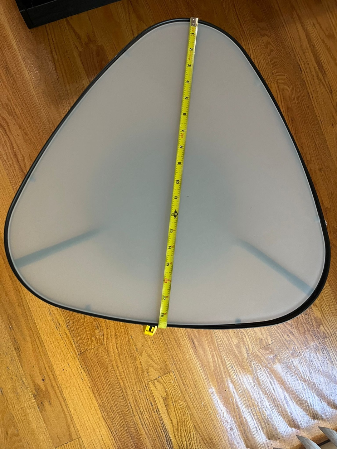 Triangle Side Table - Black/White - photo 2