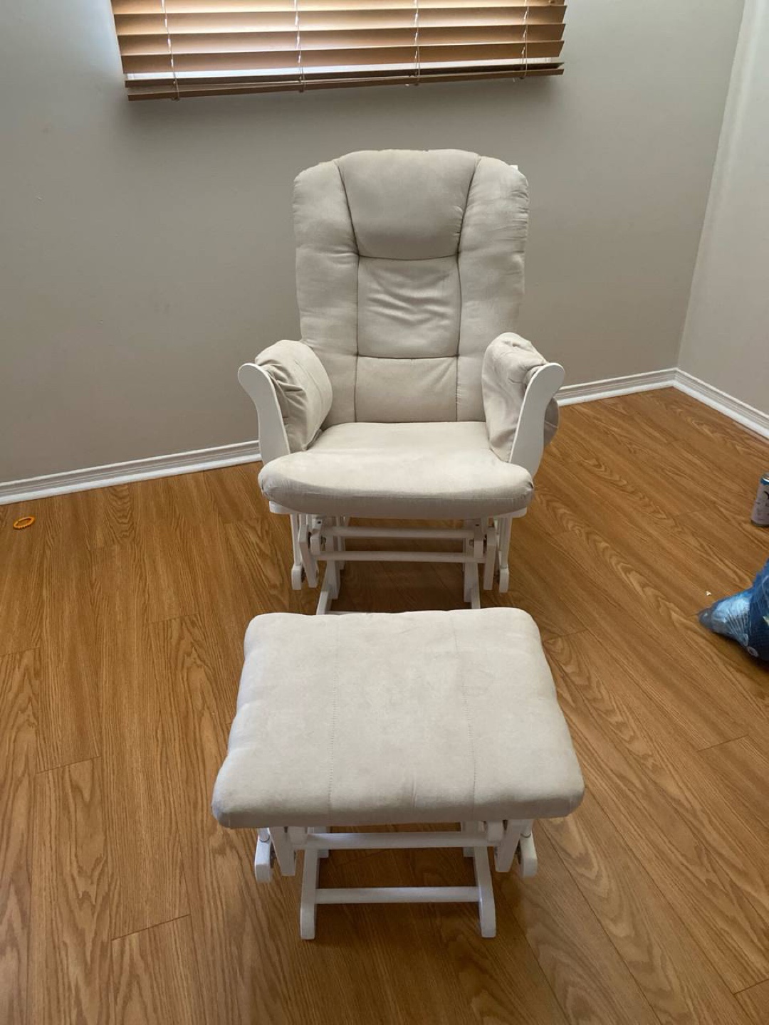 Glider Rocking Chair and Ottoman Set - photo 3