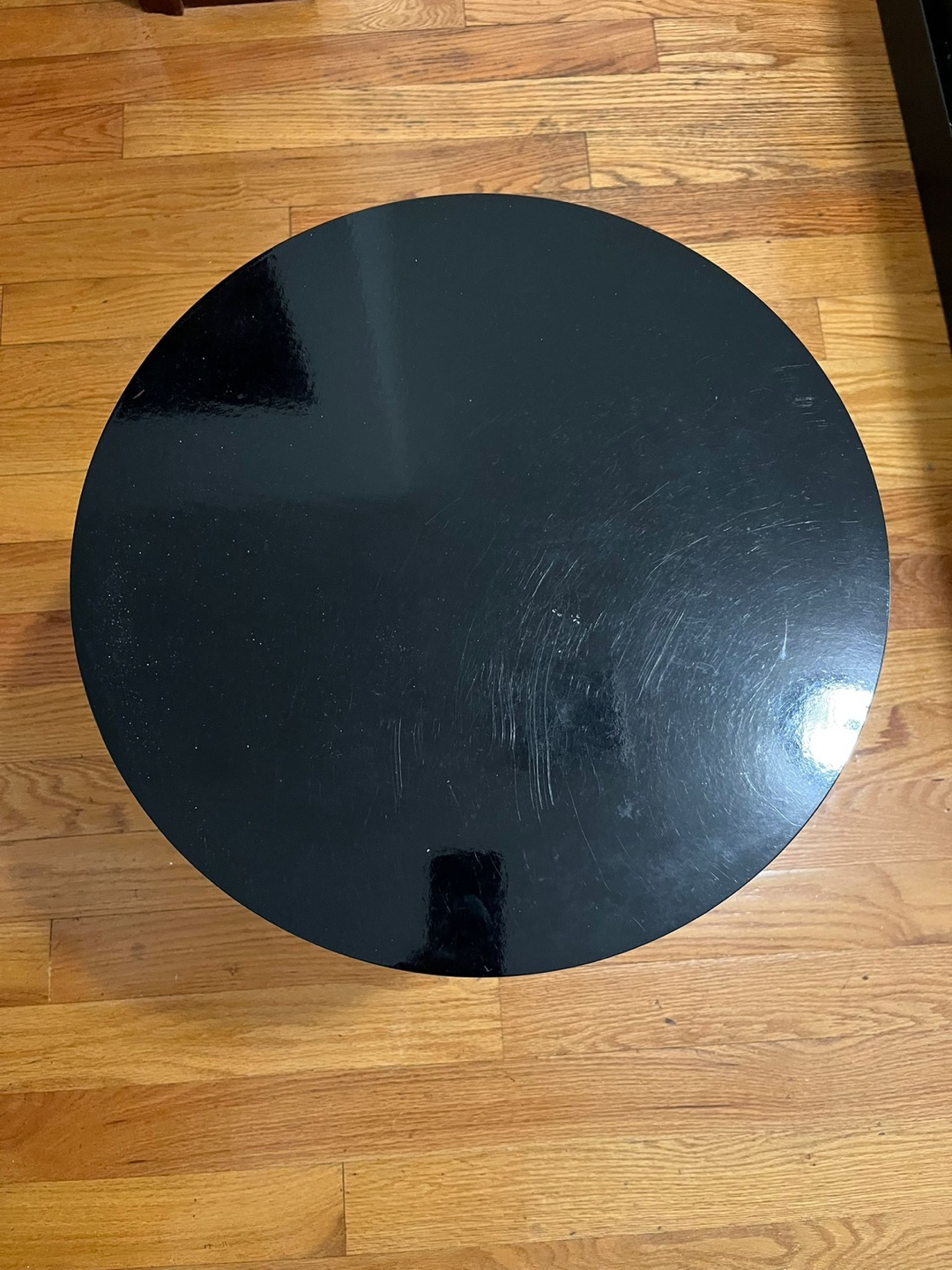 Round Black Side Table - 17" Diameter - photo 5