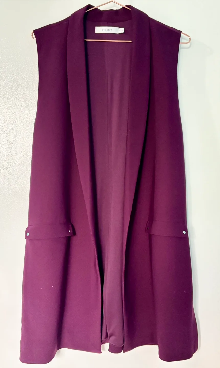 Ricki's Sleeveless Blazer Vest - XL thumbnail