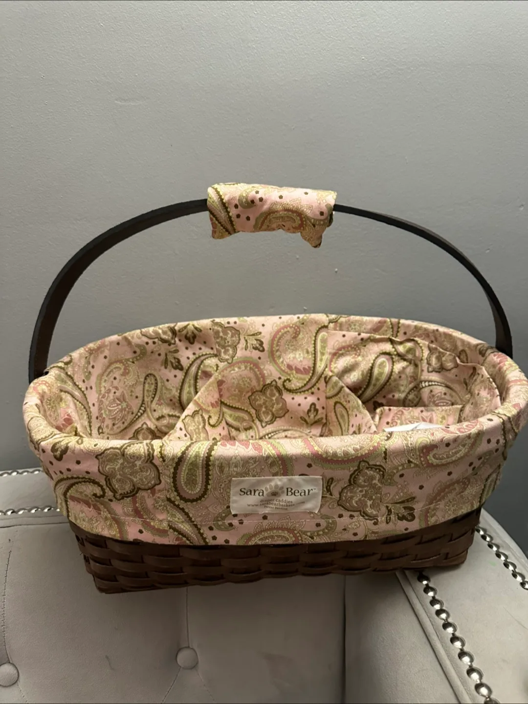 Sara Bear Diaper Caddy Basket thumbnail