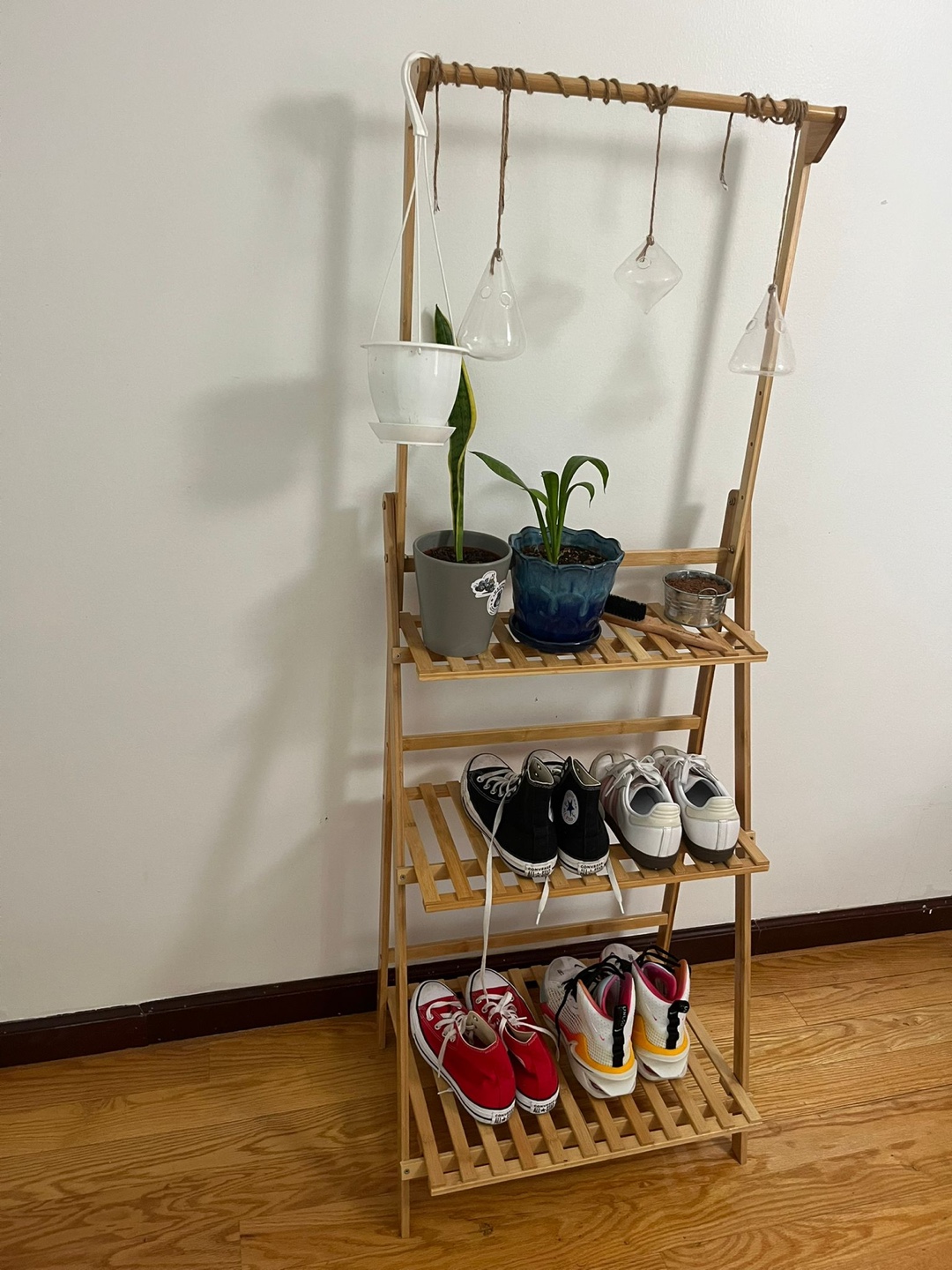 Wooden Plant Stand Shelf - photo 3