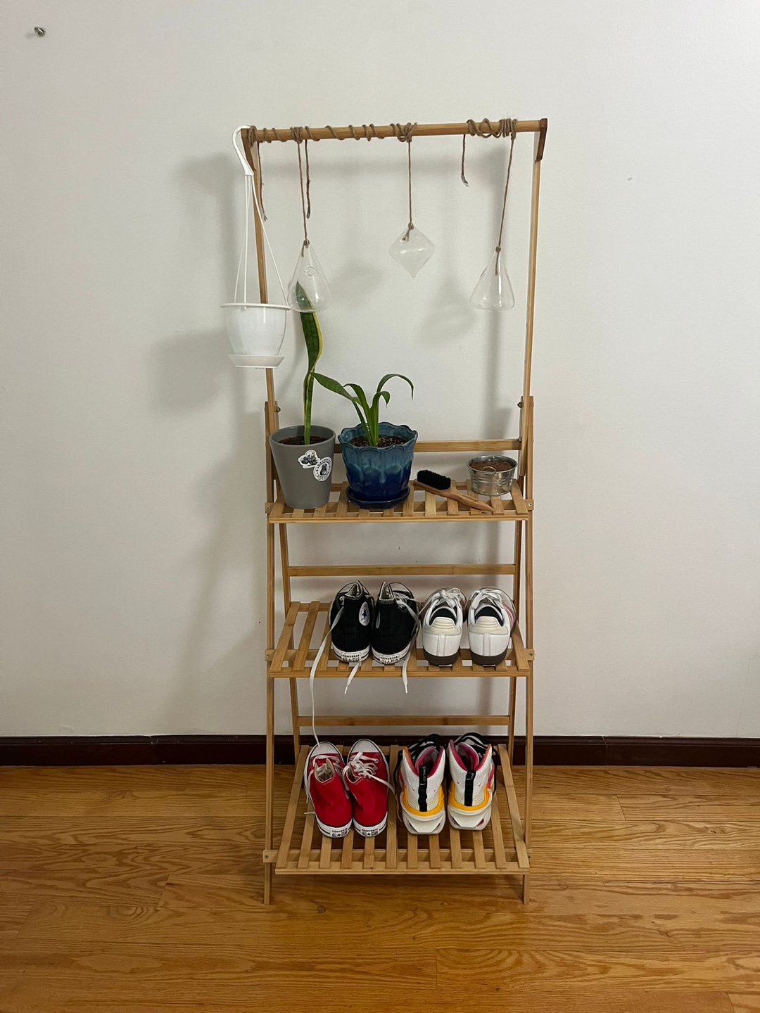 Wooden Plant Stand Shelf - photo 2