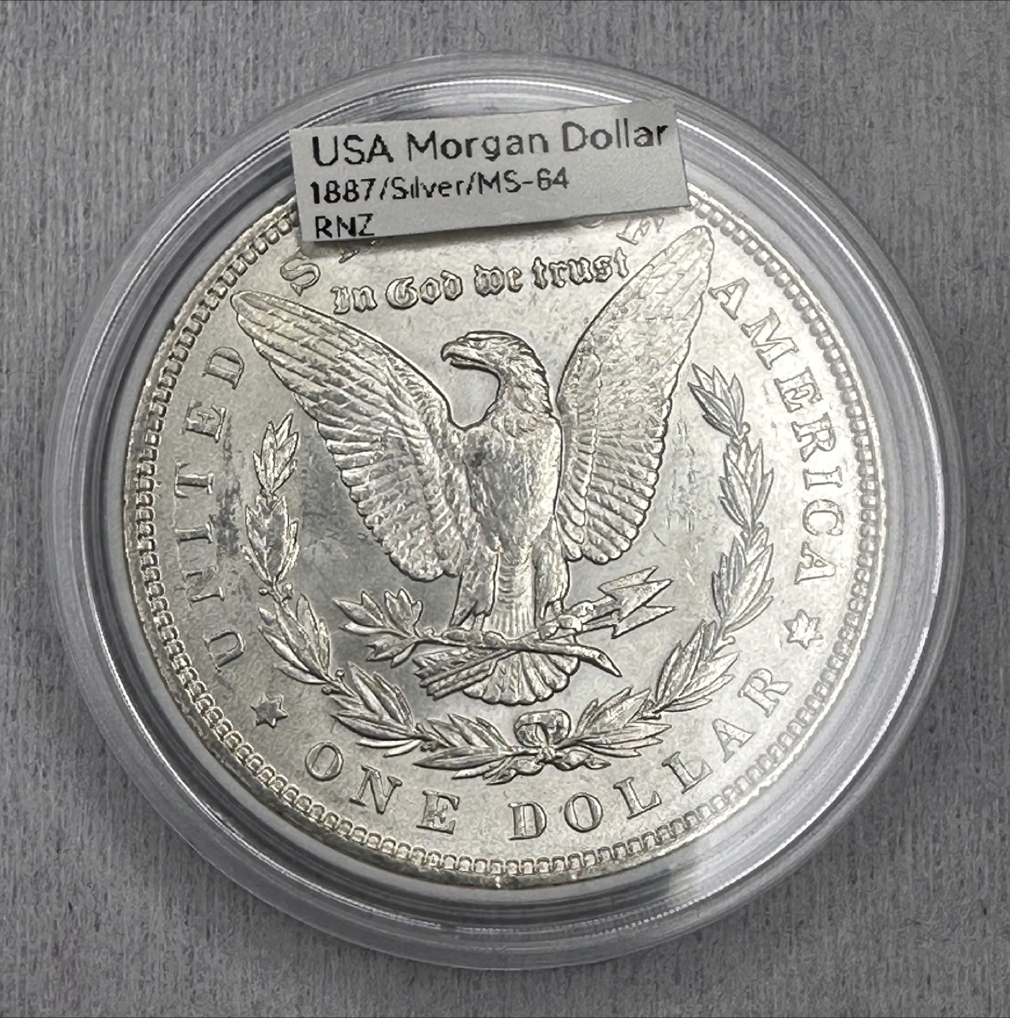 1887 USA Morgan Silver Dollar - photo 2
