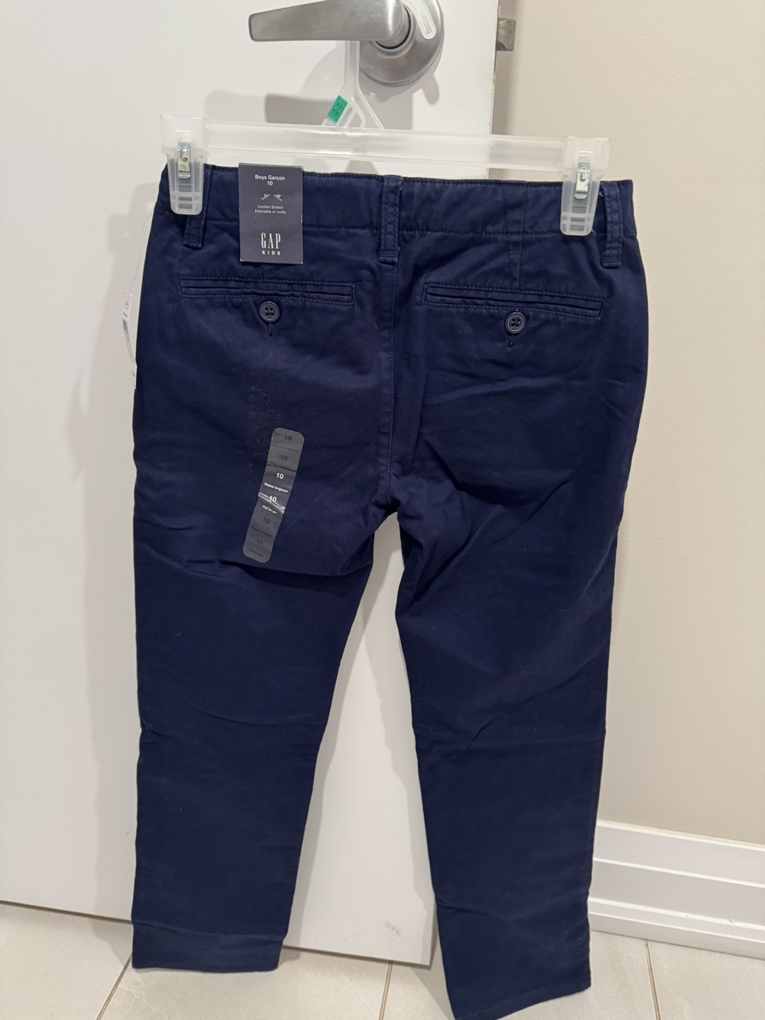 New GAP Kids Boys Denim Chinos - Size 10