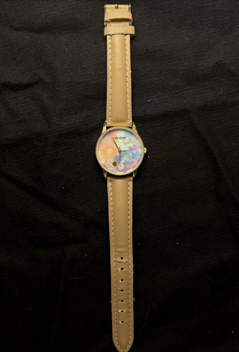 Floral Watch with Leather Band - photo 3