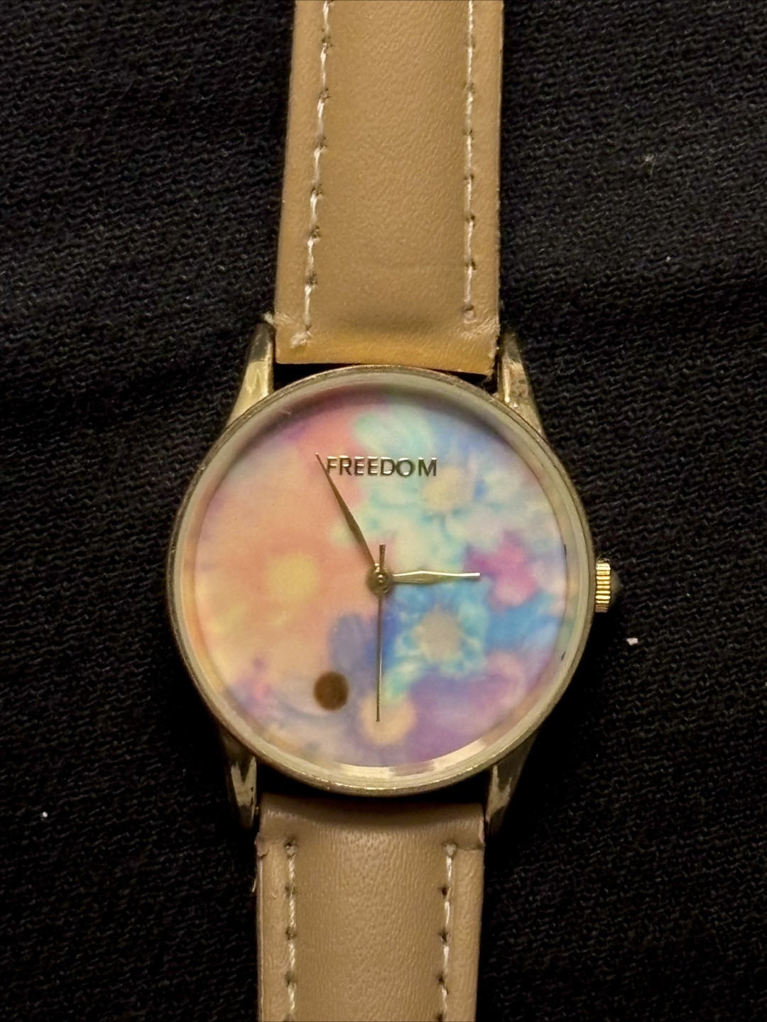 Floral Watch with Leather Band - photo 2