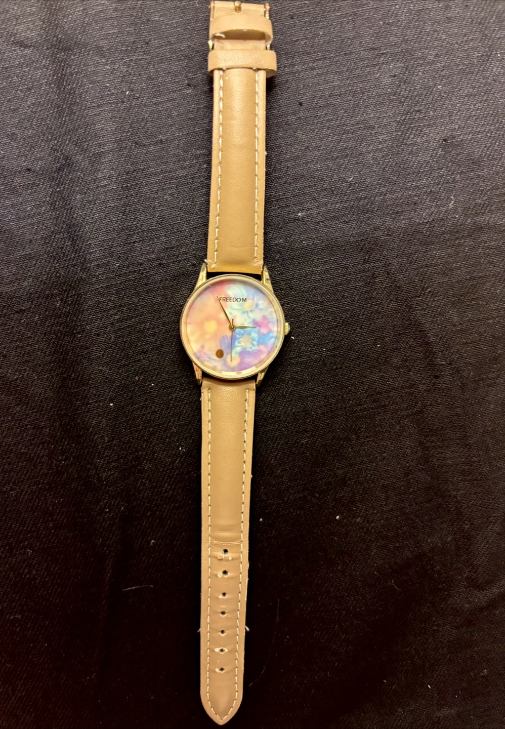 Floral Watch with Leather Band - photo 4