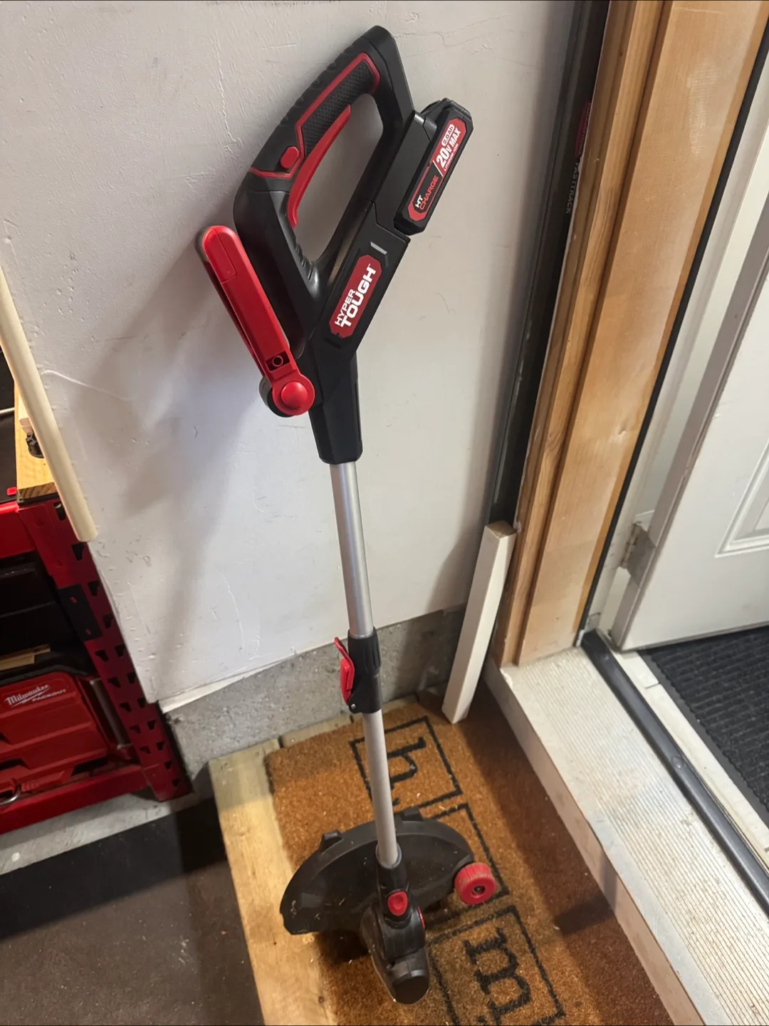 Hyper Tough Cordless String Trimmer with battery and charger image indicator(2)