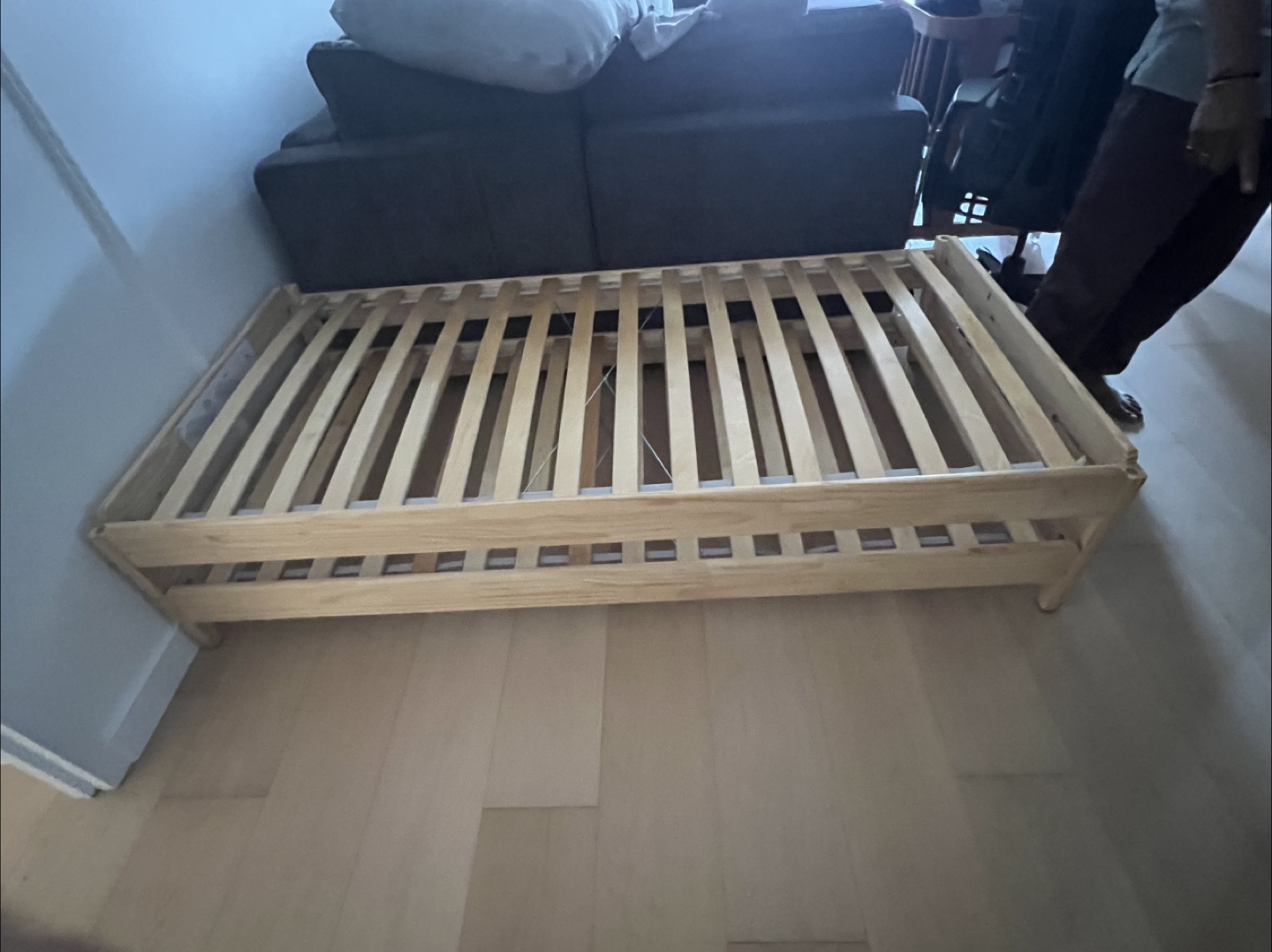 Stackable twin bed frame