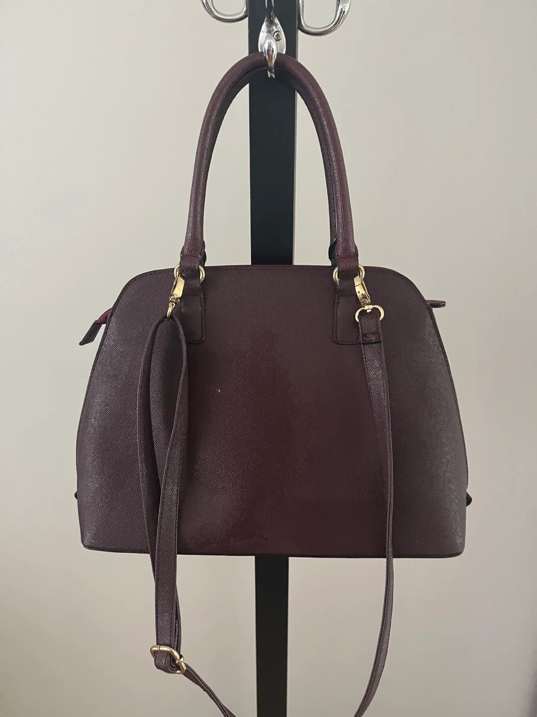 ALDO Burgundy Satchel Bag image indicator(2)