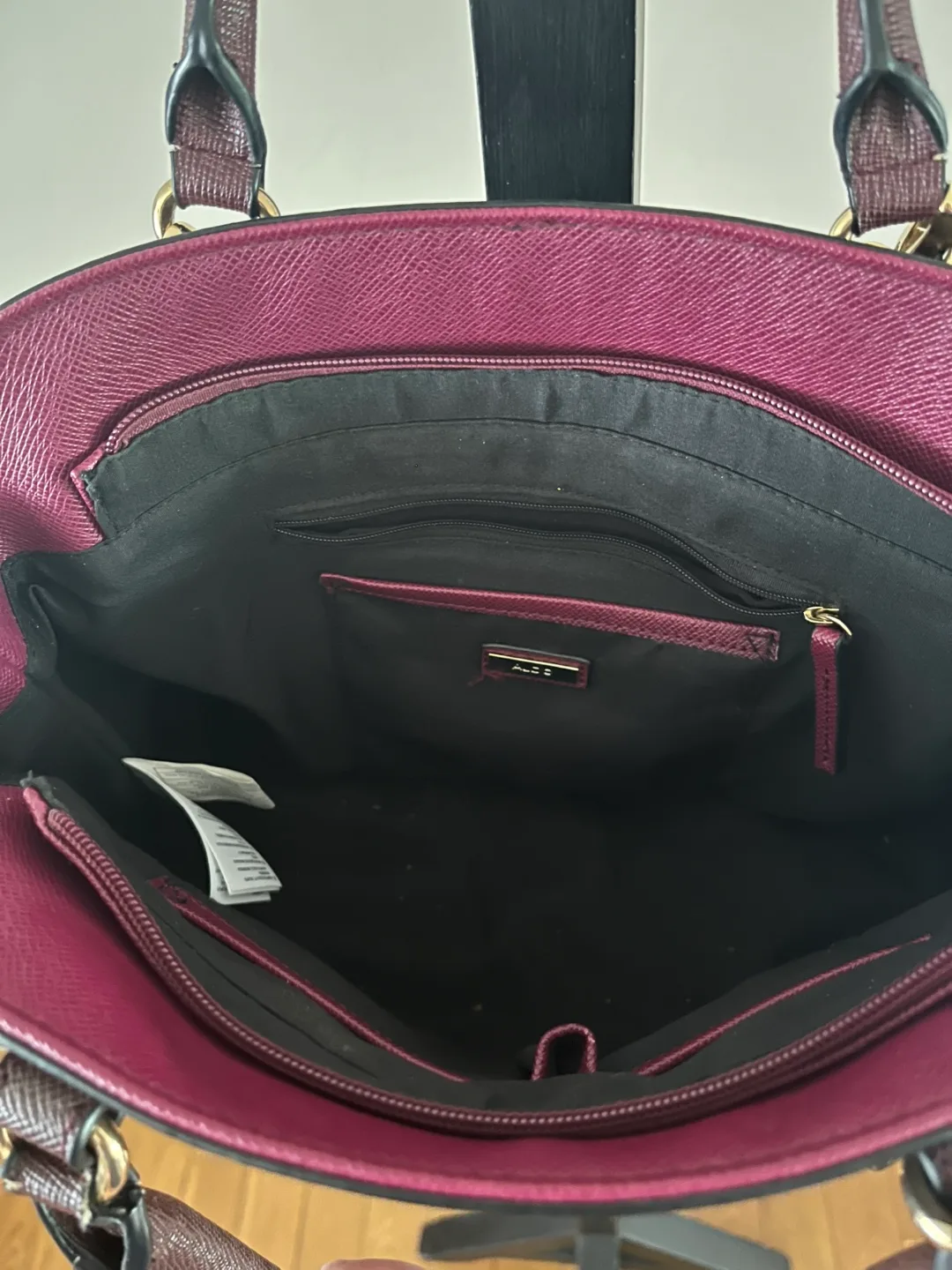 ALDO Burgundy Satchel Bag image indicator(4)