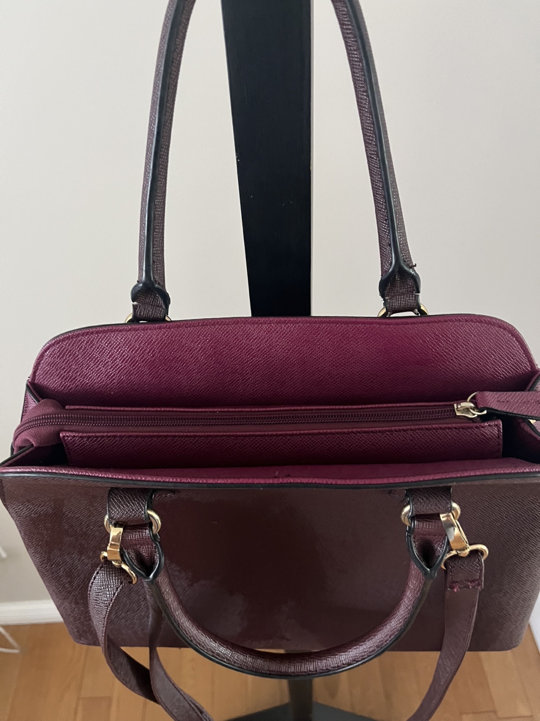 ALDO Burgundy Satchel Bag - photo 3