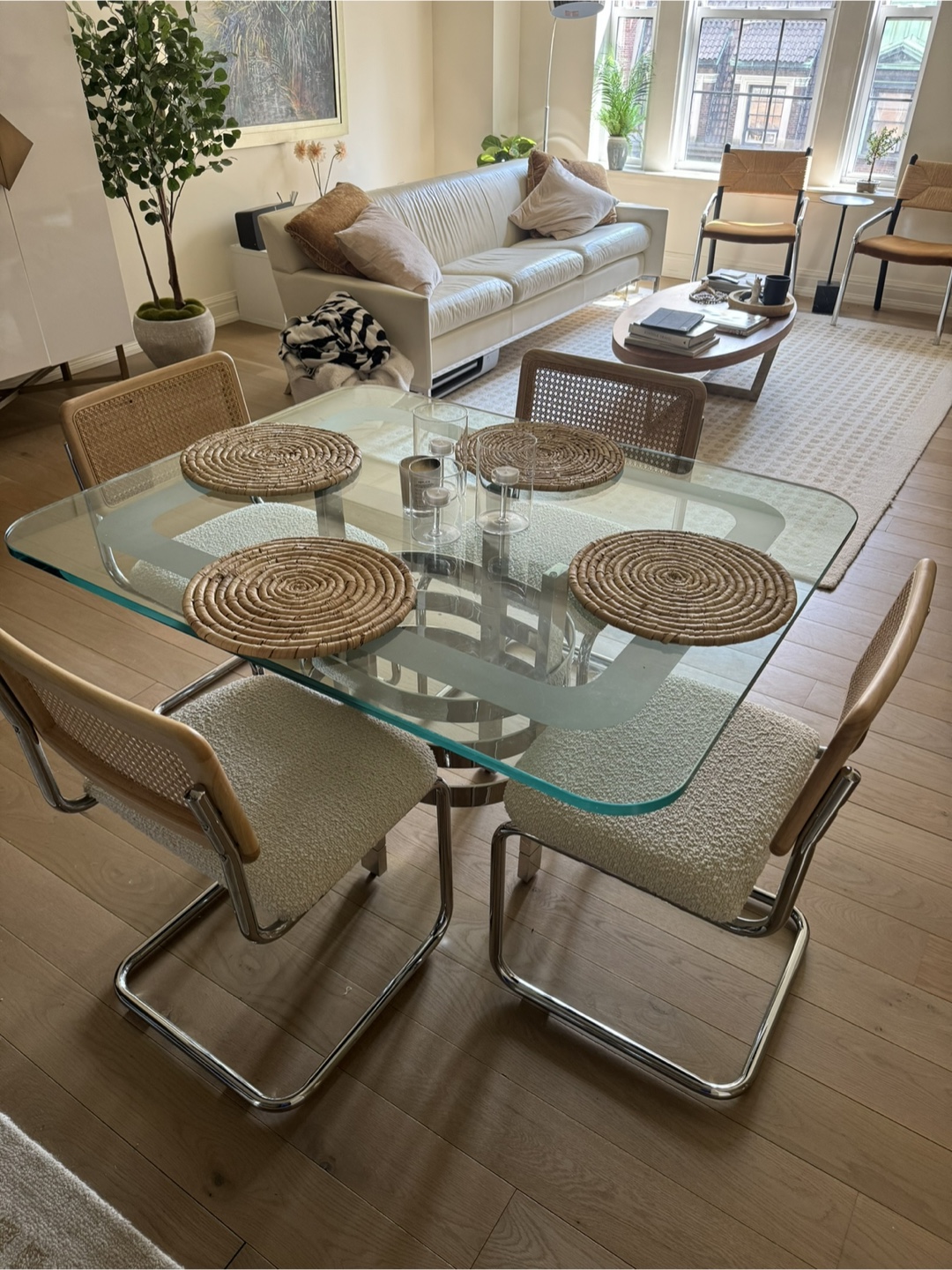 All Modern Cesca Chrome Dining Chairs (Set of 4)
