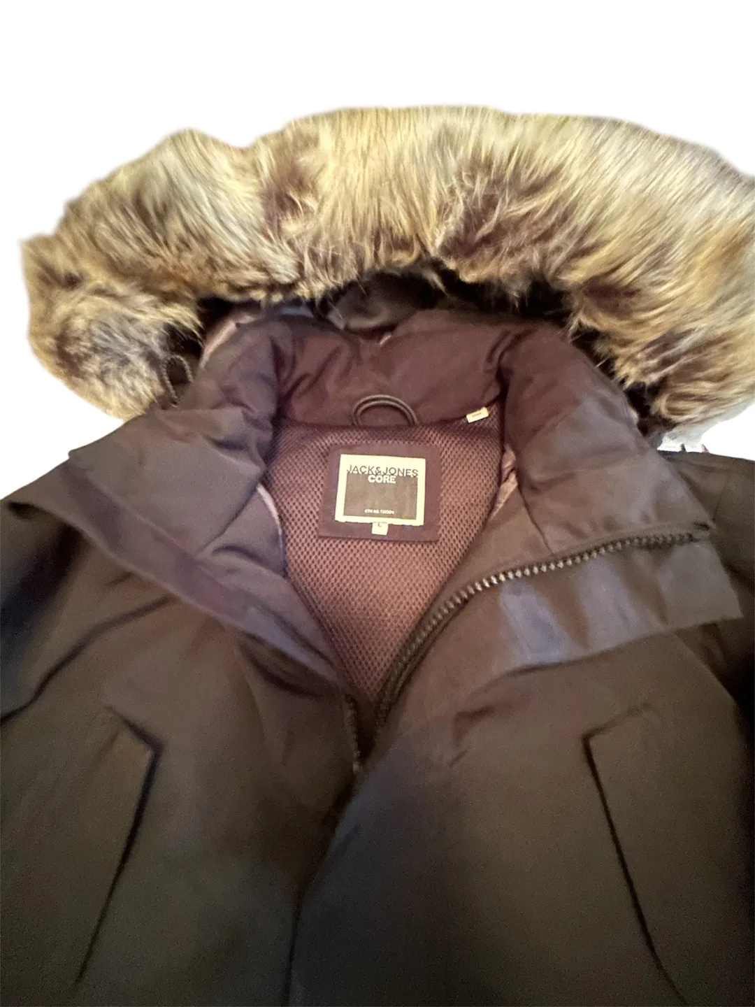 Jack & Jones Core Black Winter Parka - Size L image indicator(3)