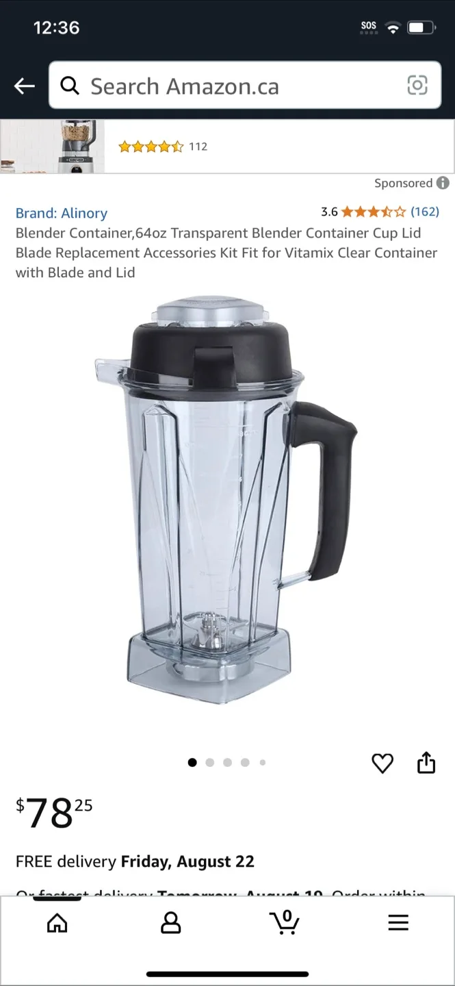 Vitamix Blender Container image indicator(2)