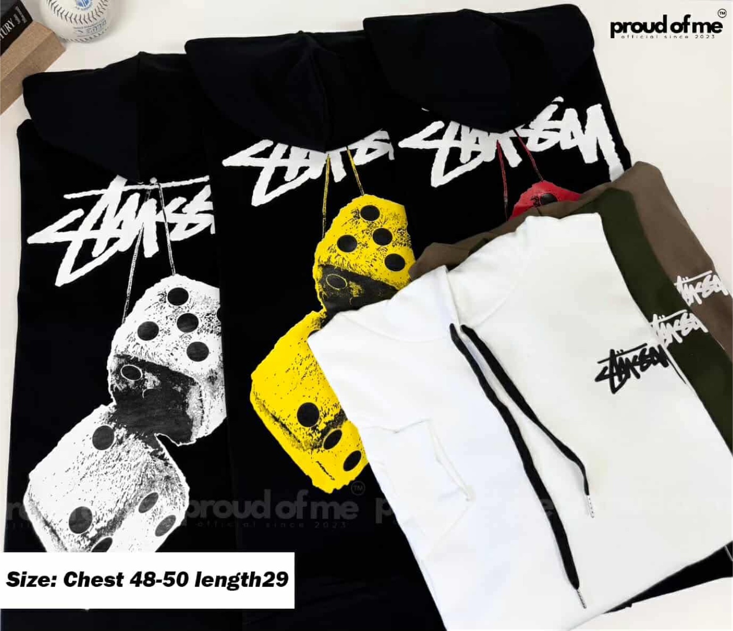 Stussy Dice Hoodie - Chest 48-50 - photo 2