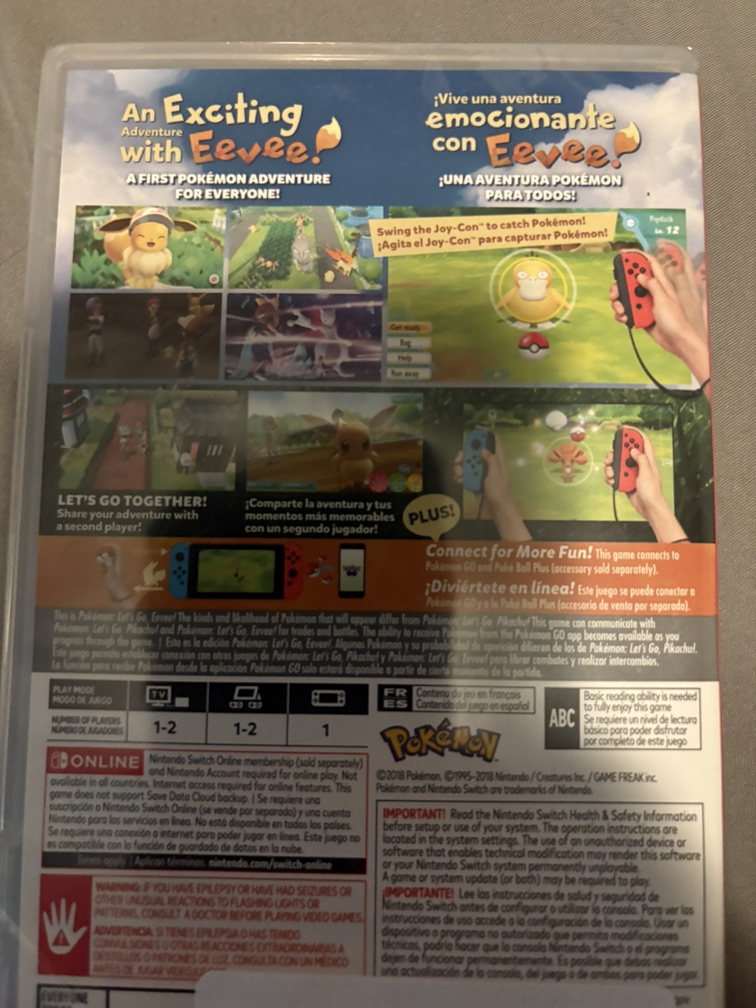 Pokemon Let's Go Eevee Nintendo Switch Game - photo 2