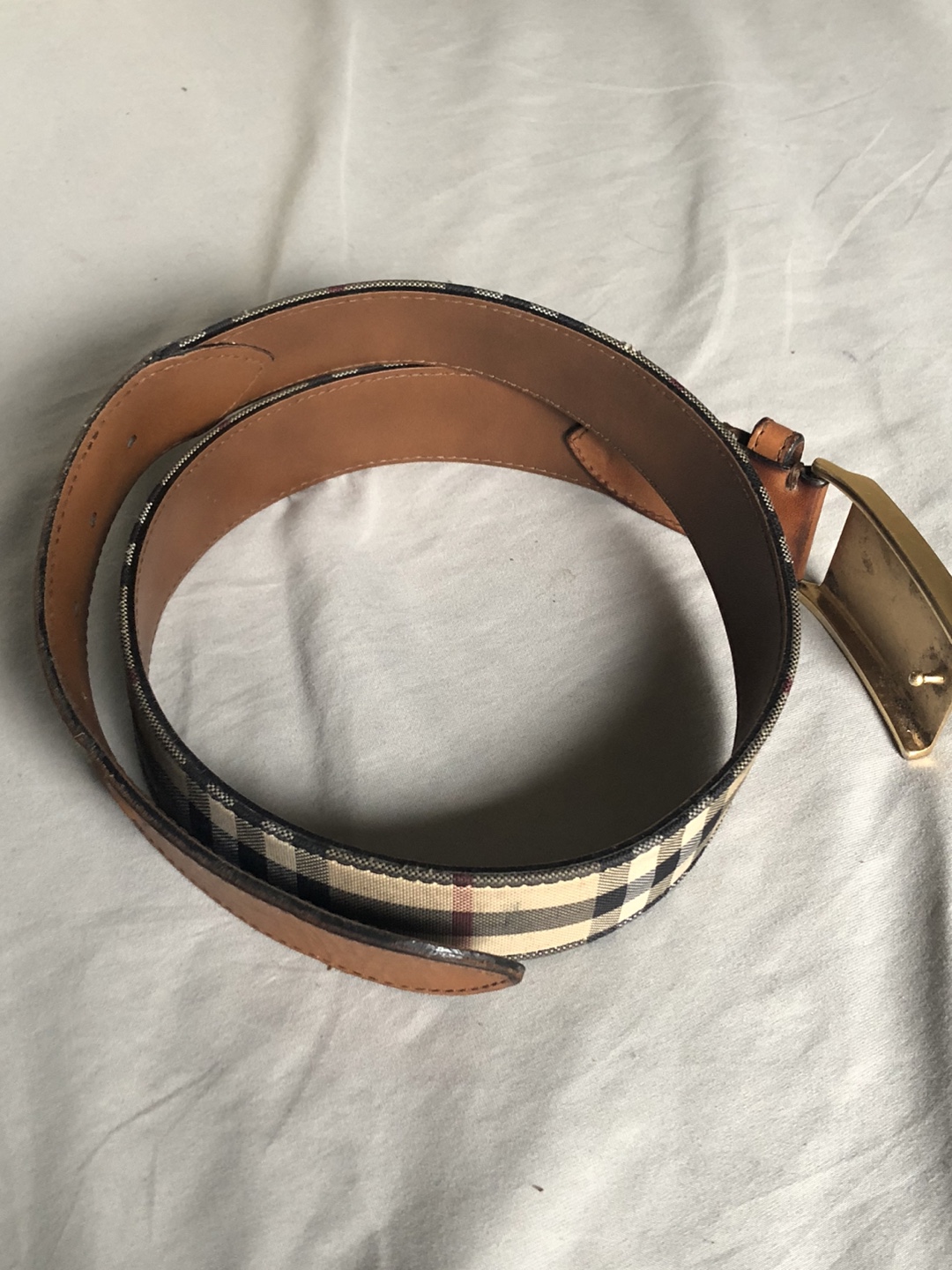 Burberry Checkered Belt - Size 32 - photo 4