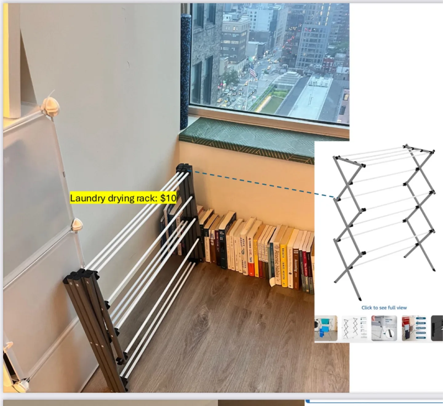 Collapsible Clothes Drying Rack thumbnail