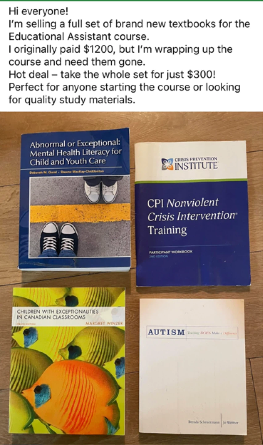 Educational Assistant Course Textbooks - Brand New Set