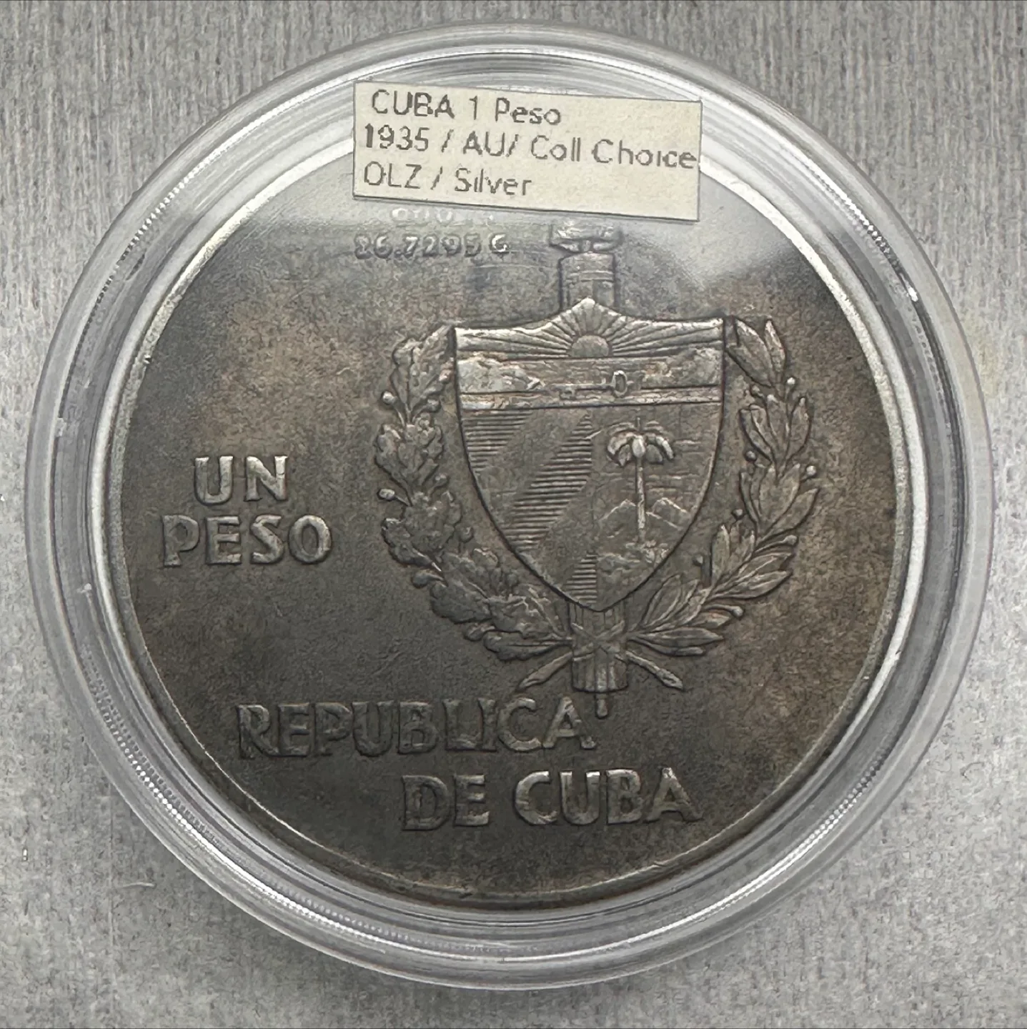 1935 Cuban 1 Peso Silver Coin image indicator(2)